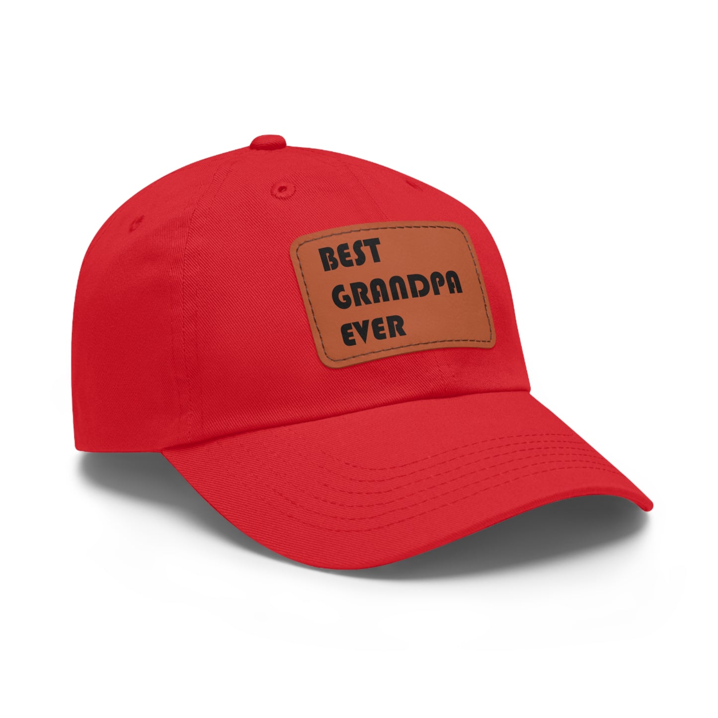 Dad Leather Patch Hat Best Grandpa Ever – Timeless Style, Perfect Fit