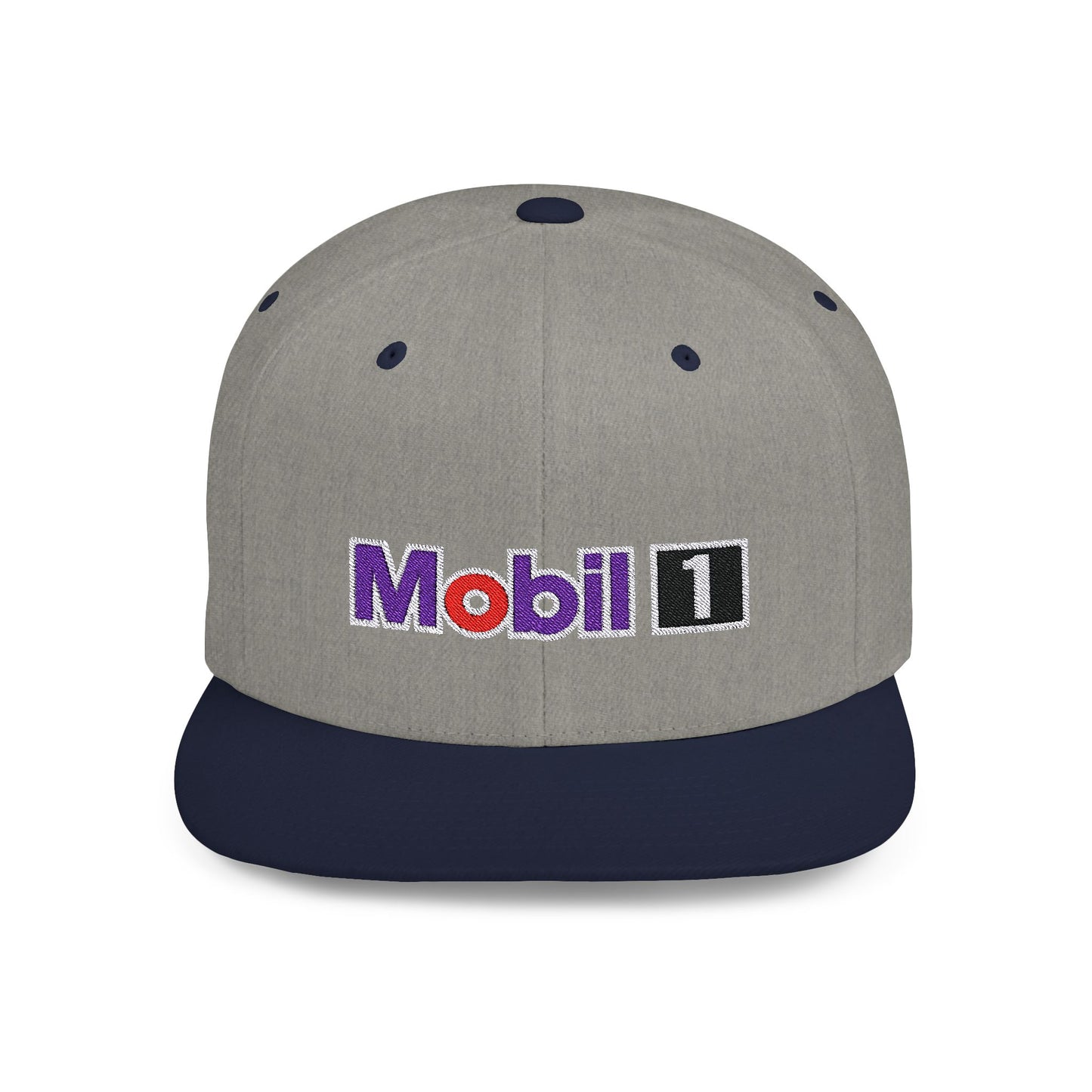 Mobil 1 Flat Bill Snapback – Lightweight, Custom Fit, Premium Quality