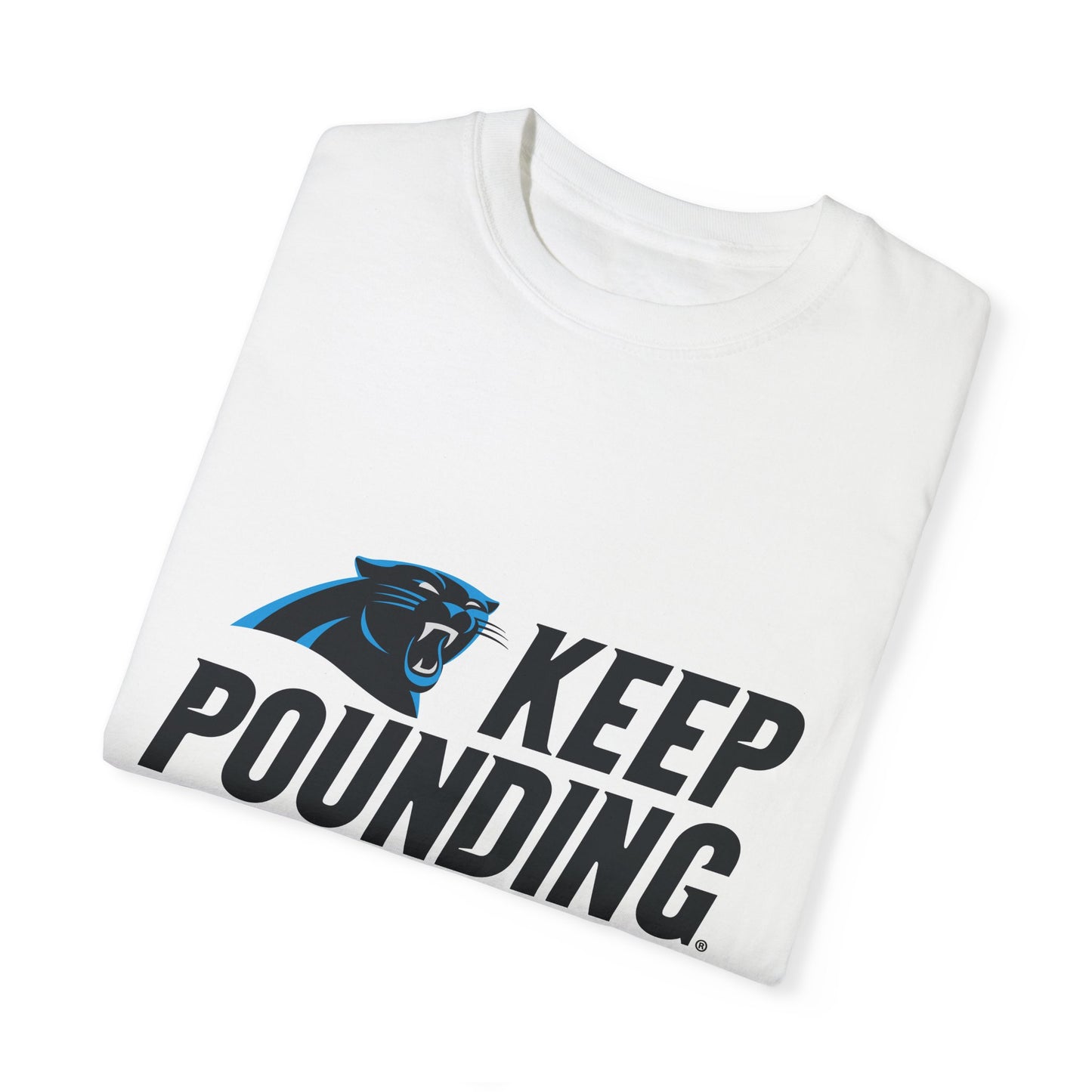 Carolina Panthers Keep Pounding Garment-Dyed T-Shirt – Premium Cotton Tee for Customization