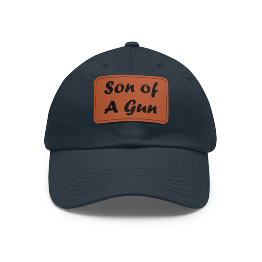 Dad Leather Patch Hat Son of A Gun – Timeless Style, Perfect Fit