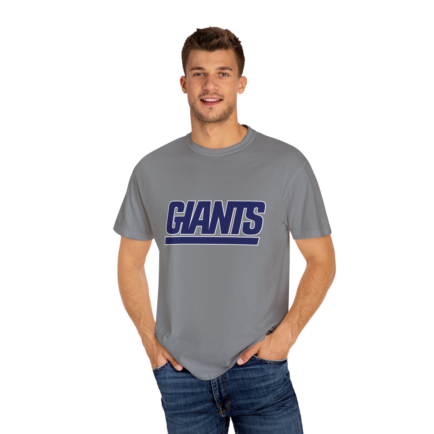 New York Giants Gear Garment-Dyed T-Shirt – Premium Cotton Tee for Customization