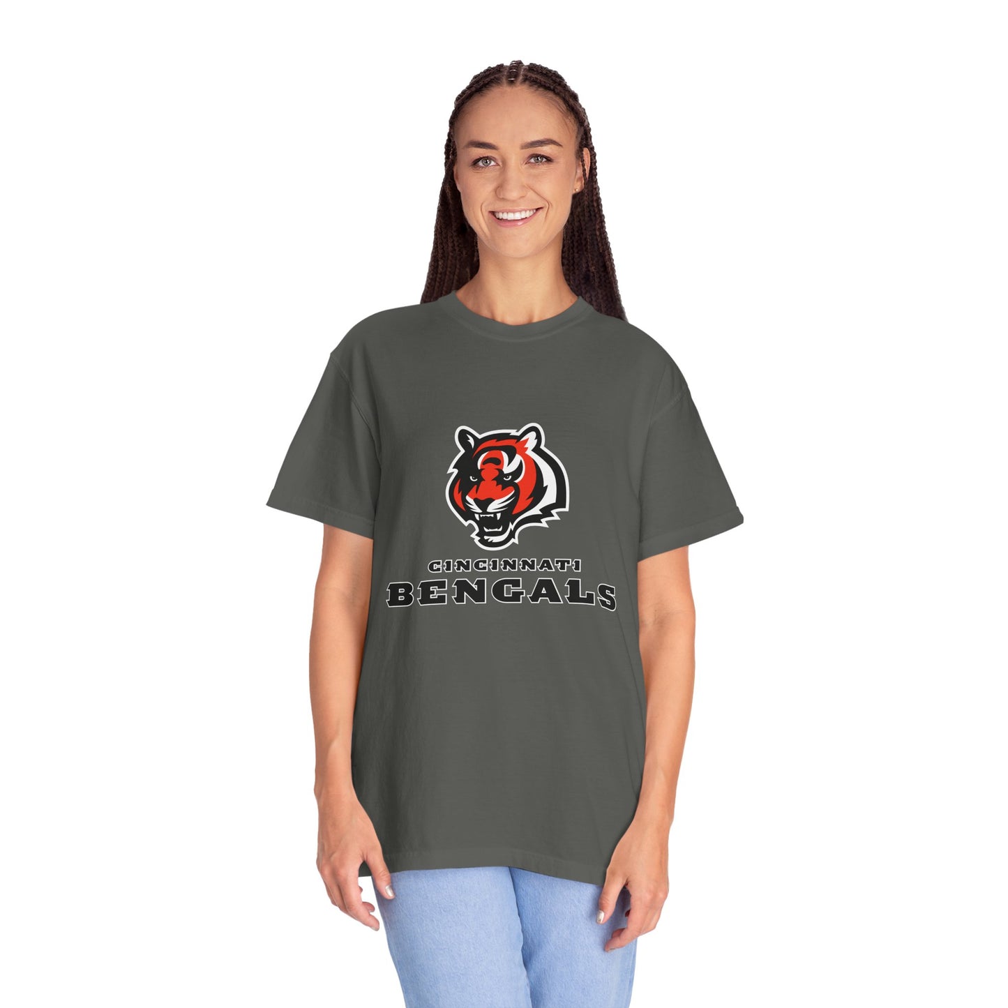 Cincinnati Bengals Gear Garment-Dyed T-Shirt – Premium Cotton Tee for Customization