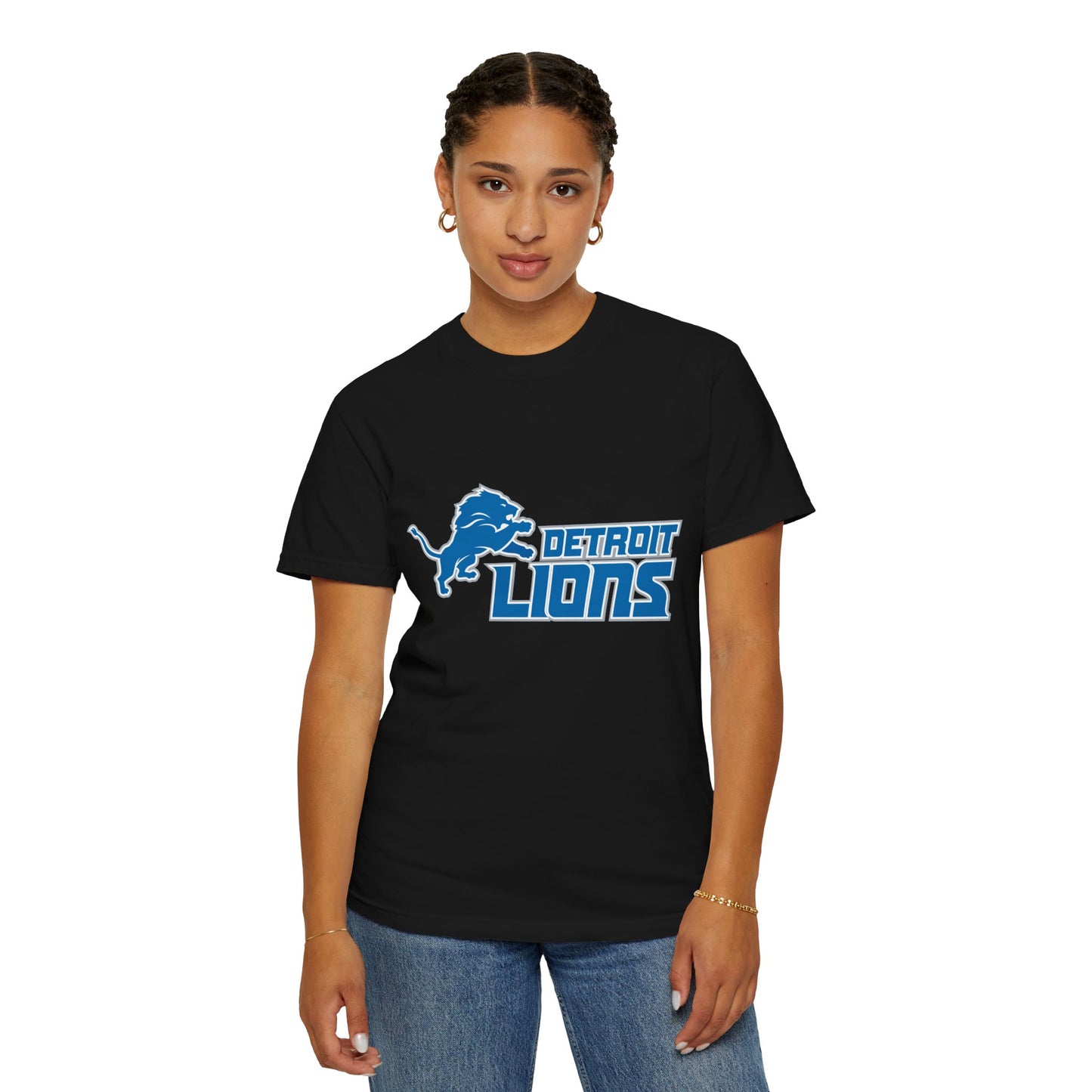 Detroit Lions Nation Garment-Dyed T-Shirt – Premium Cotton Tee for Customization