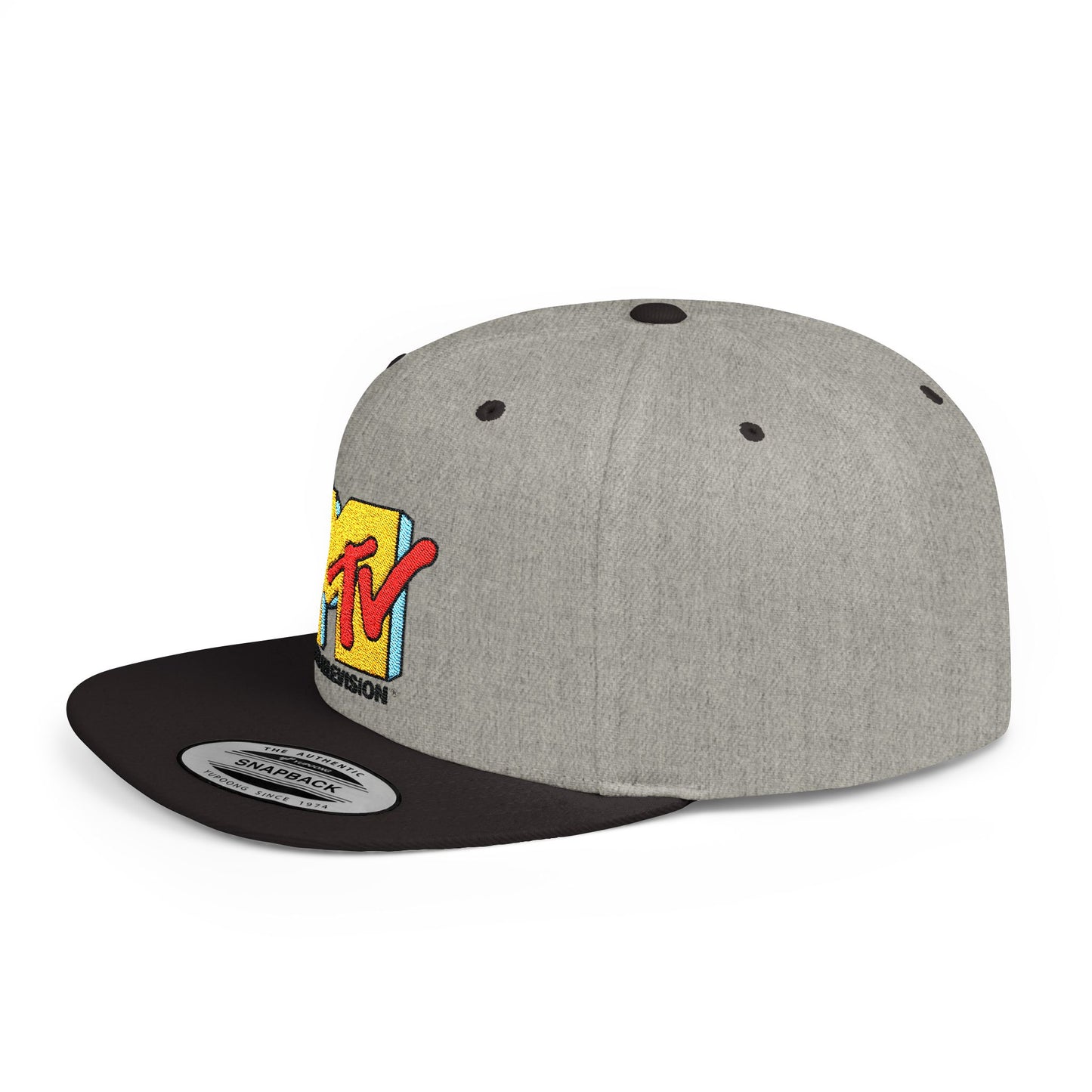 MTV Flat Bill Snapback – Lightweight, Custom Fit, Premium Quality