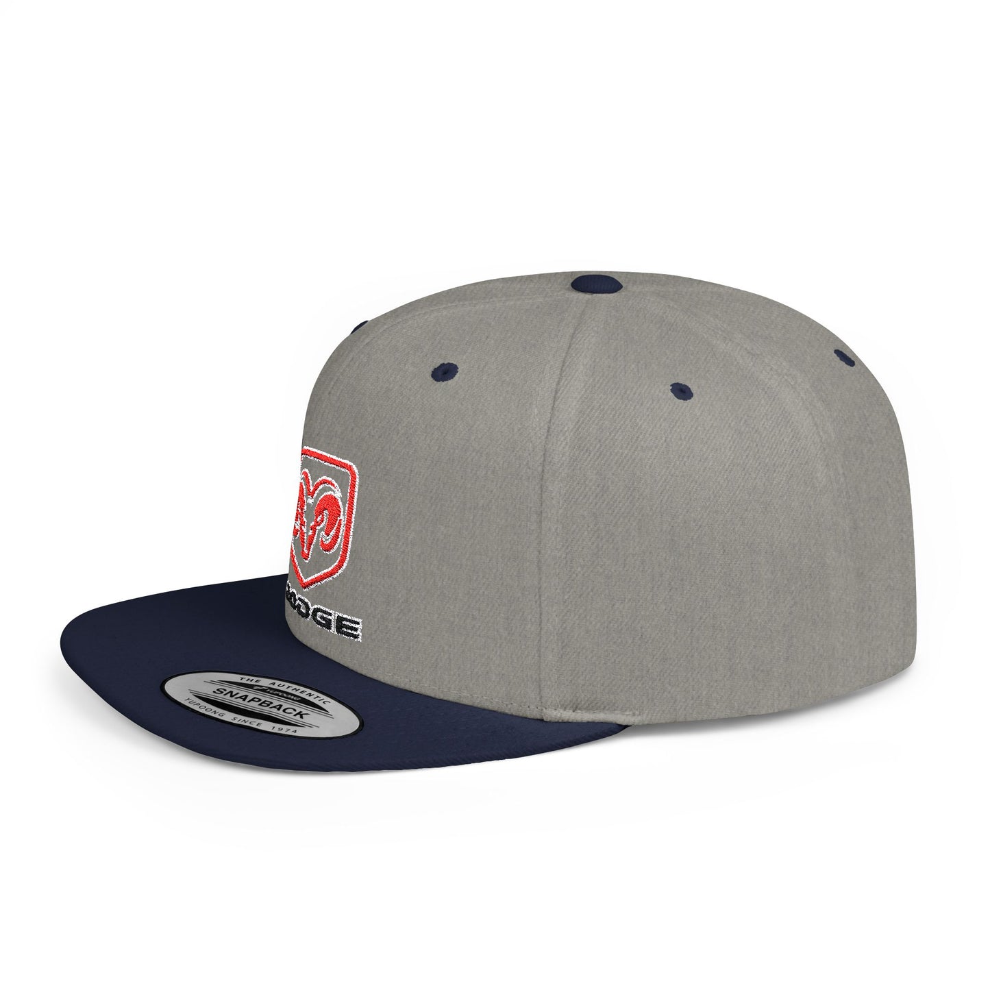 Dodge Flat Bill Snapback – Lightweight, Custom Fit, Premium Quality