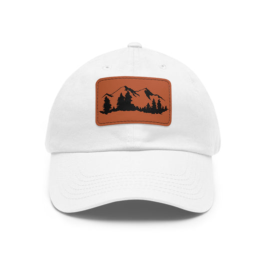 Dad Leather Patch Hat The Mountain – Timeless Style, Perfect Fit