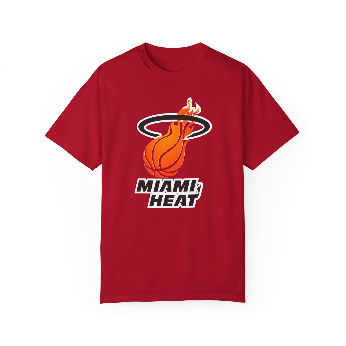 Miami Heat NBA Fans Garment-Dyed T-Shirt – Premium Cotton Tee for Customization