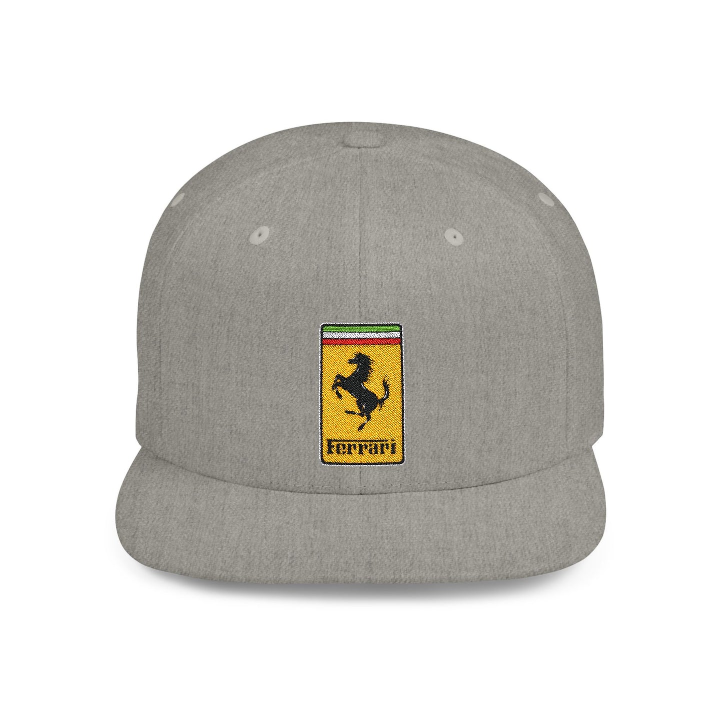 Ferrari Flat Bill Snapback – Lightweight, Custom Fit, Premium Quality