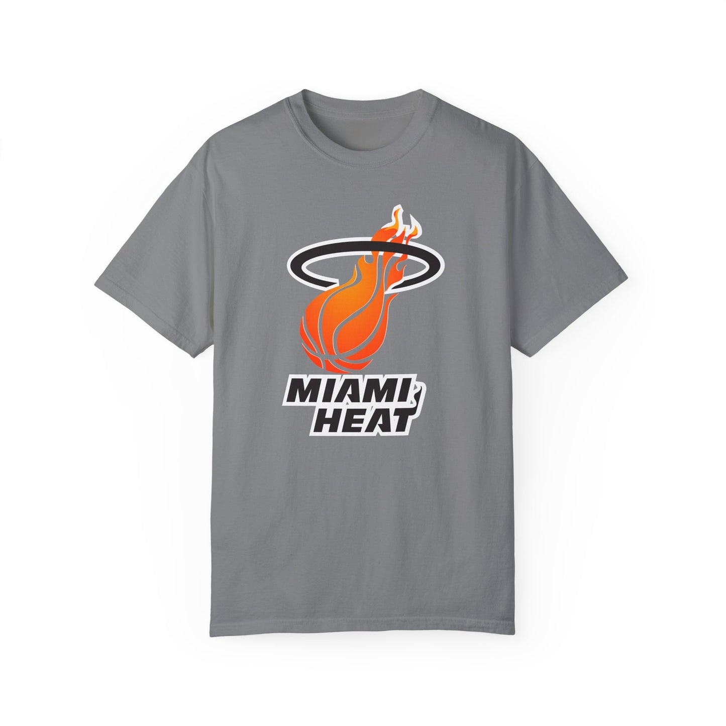 Miami Heat NBA Fans Garment-Dyed T-Shirt – Premium Cotton Tee for Customization