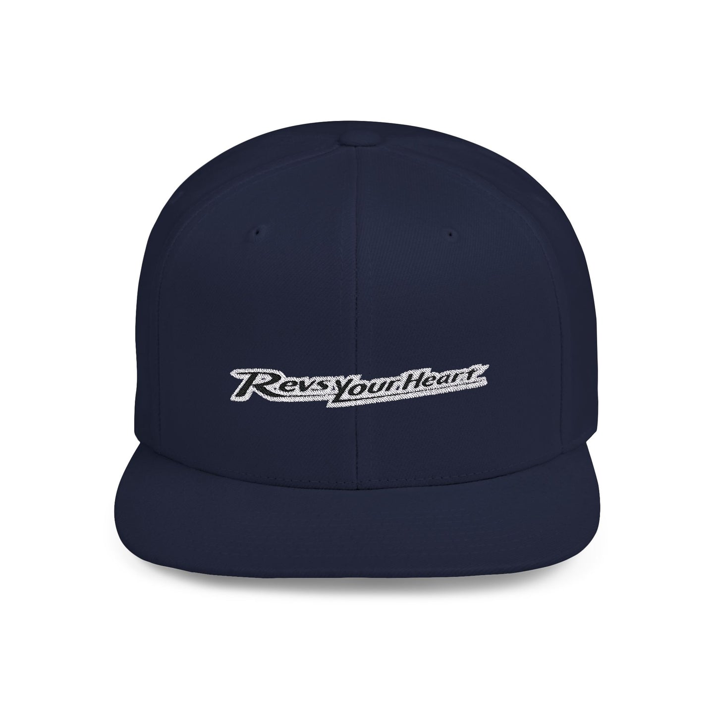 Revs Your Heart Flat Bill Snapback – Lightweight, Custom Fit, Premium Quality