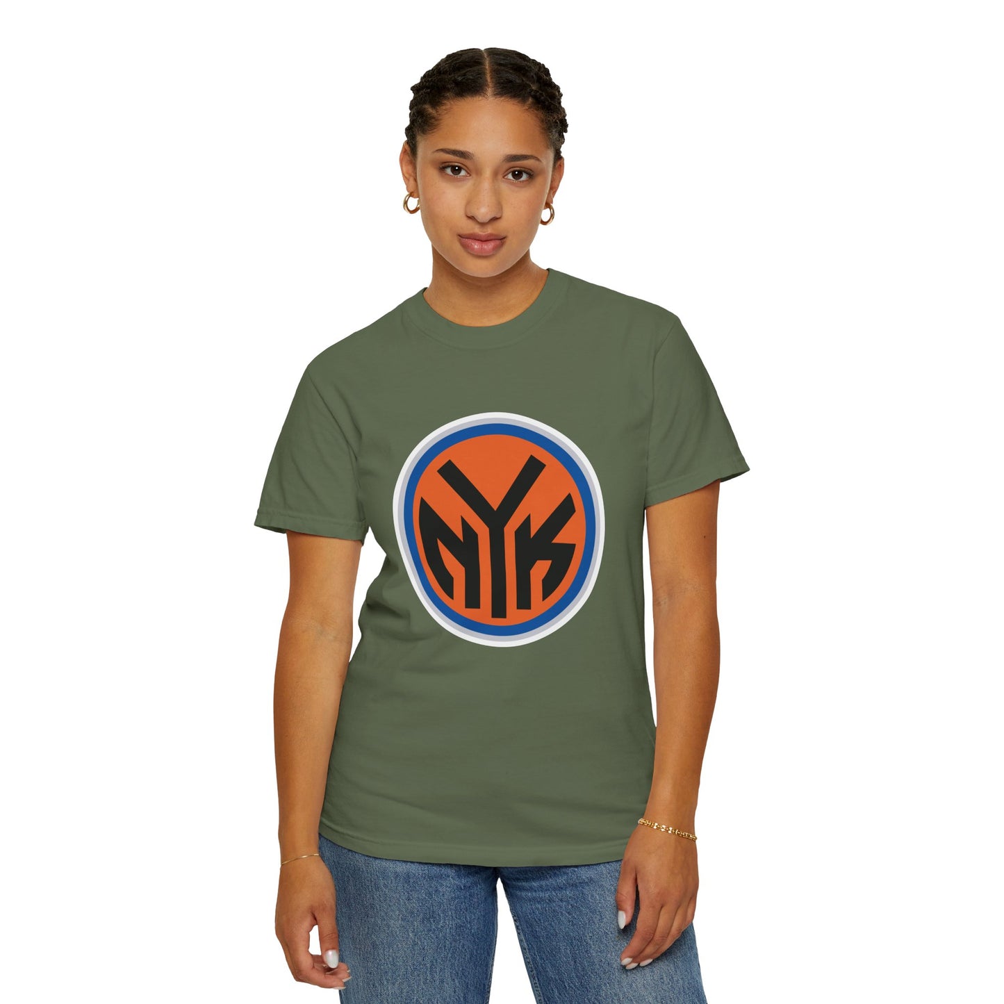 New York Knicks Basketball Fanatics Garment-Dyed T-Shirt – Premium Cotton Tee for Customization