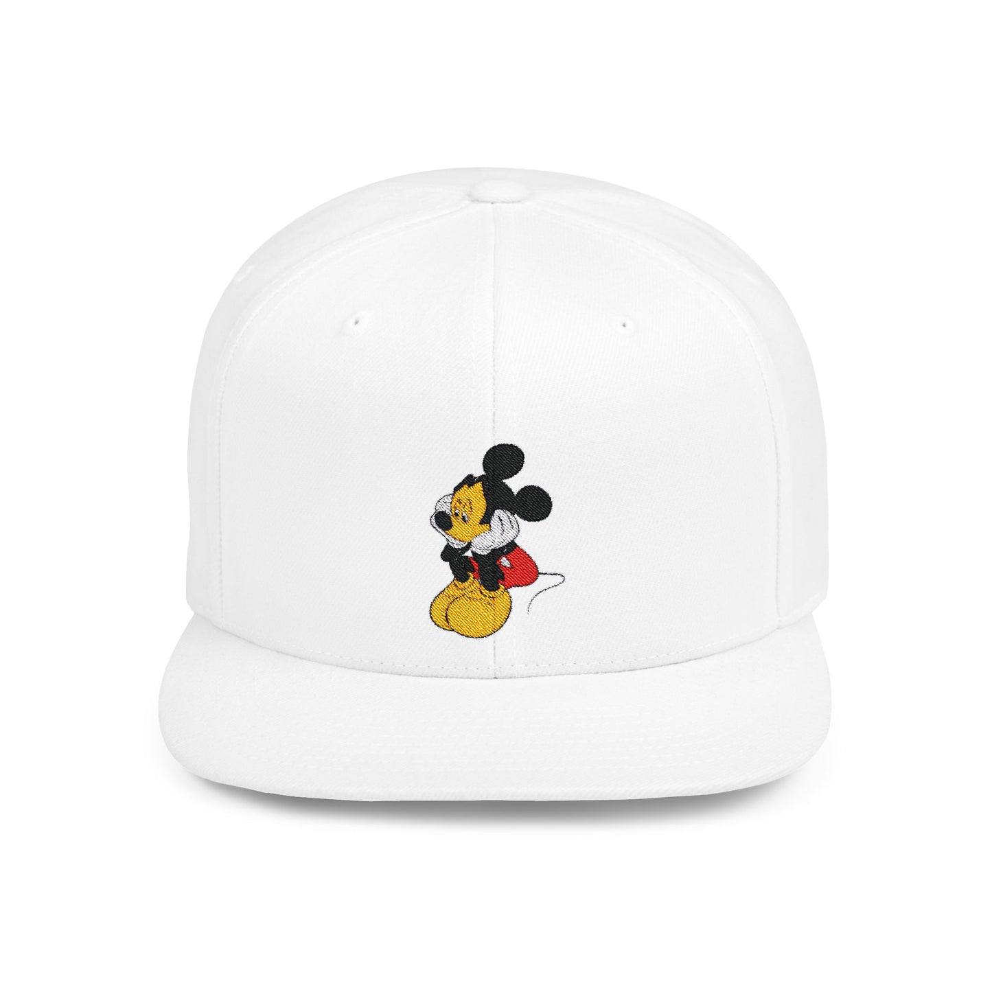 Mickey Mouse Sad Disney Flat Bill Snapback – Lightweight, Custom Fit, Premium Quality