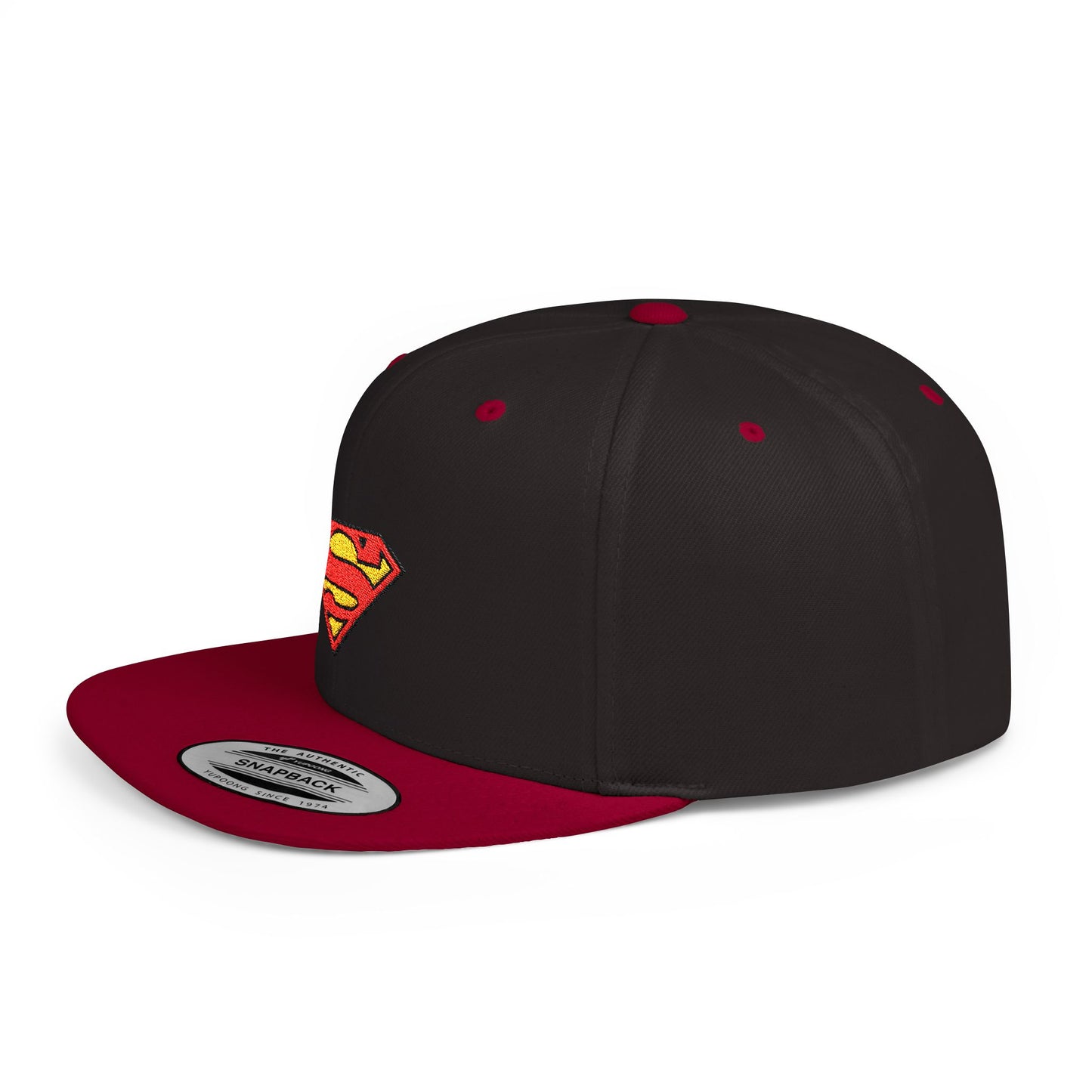 Superman Flat Bill Snapback – Lightweight, Custom Fit, Premium Quality