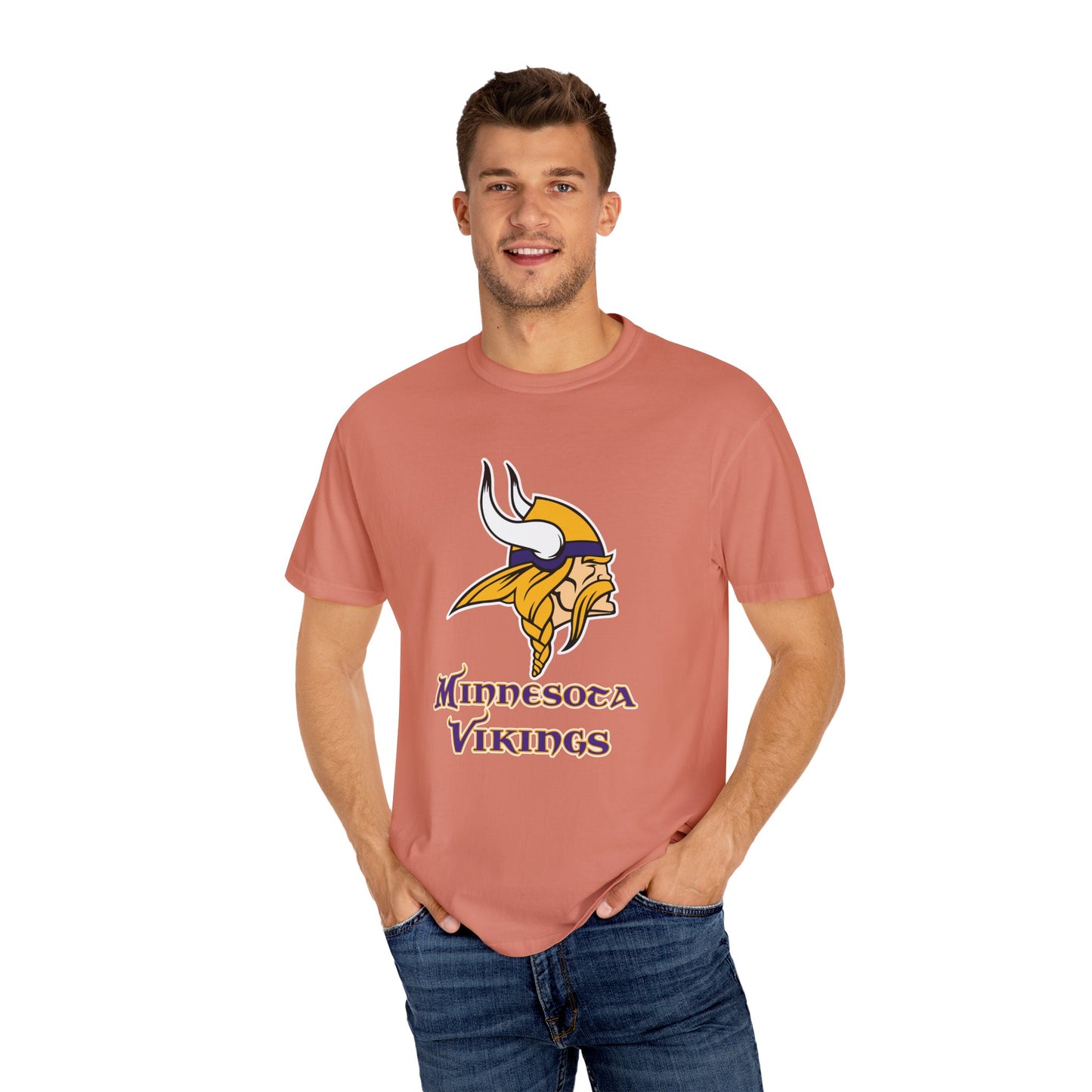 Minnesota Vikings Merchandise Garment-Dyed T-Shirt – Premium Cotton Tee for Customization