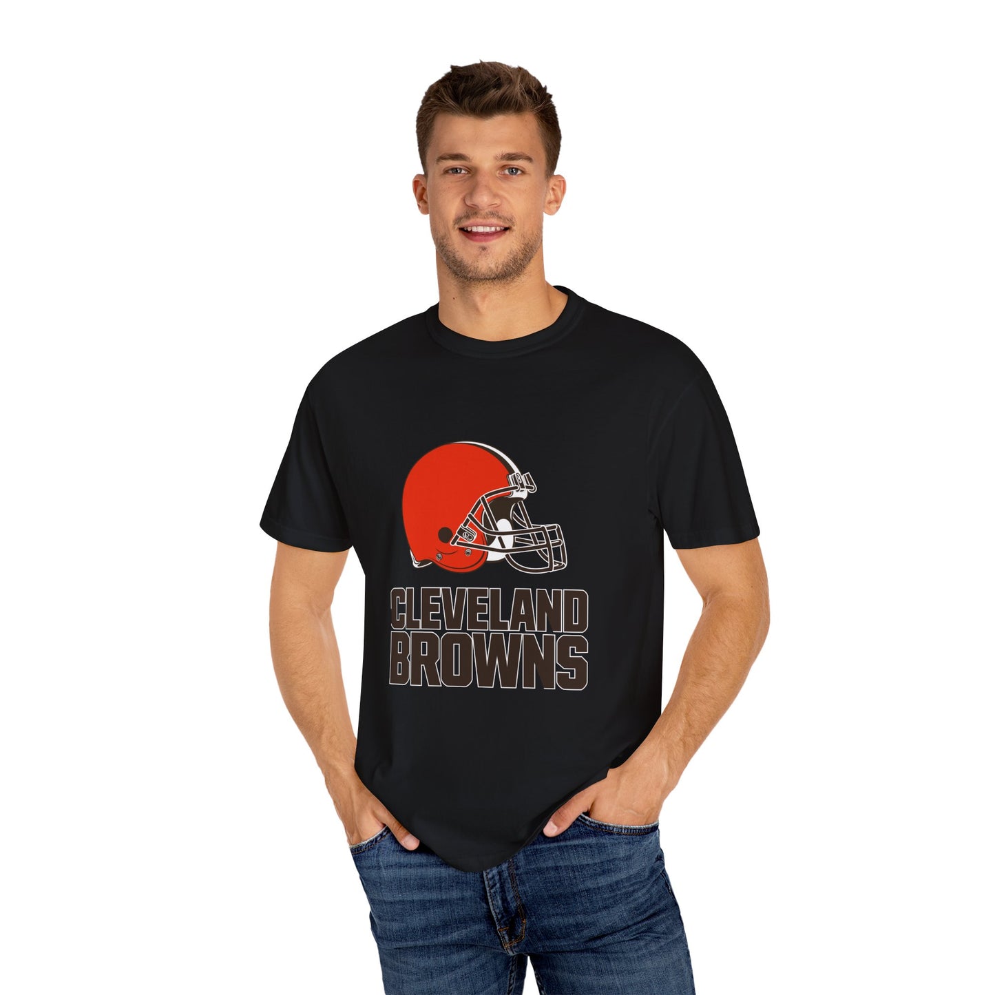 Cleveland Browns Garment-Dyed T-Shirt – Premium Cotton Tee for Customization