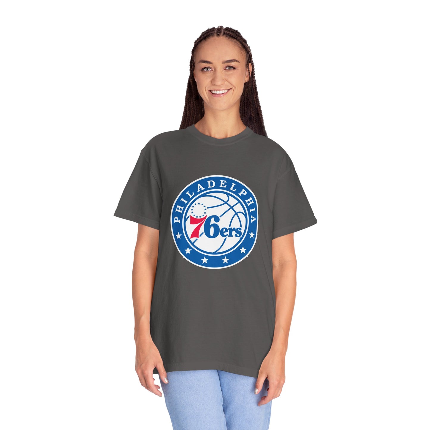 Philadelphia 76ers Basketball Life Garment-Dyed T-Shirt – Premium Cotton Tee for Customization