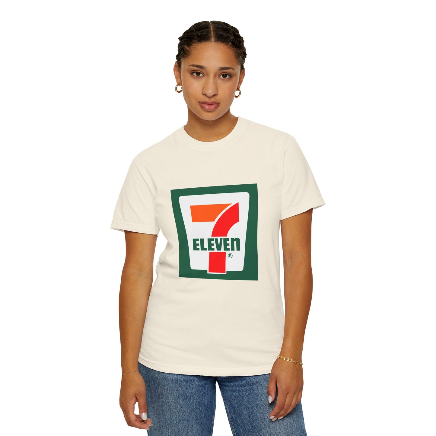 7 Eleven Garment-Dyed T-Shirt – Premium Cotton Tee for Customization