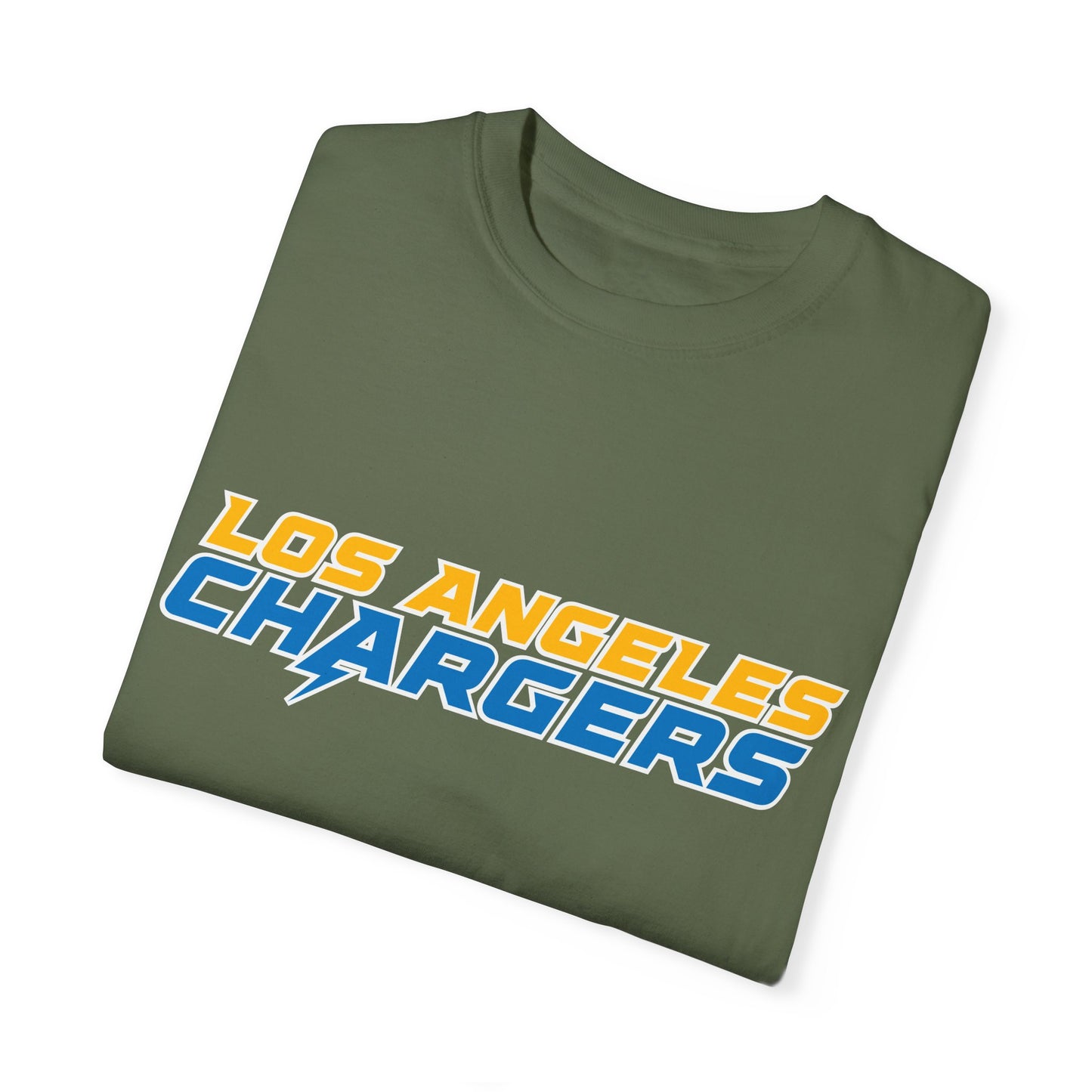 Los Angeles Chargers Gear Garment-Dyed T-Shirt – Premium Cotton Tee for Customization