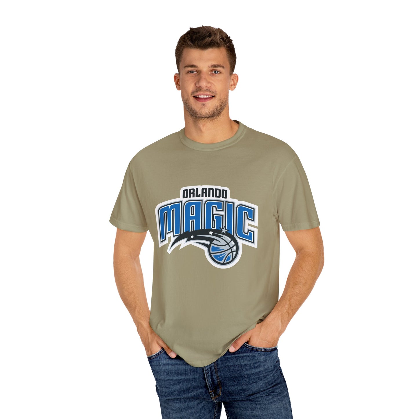 Orlando Magic Hoop Lifestyle Garment-Dyed T-Shirt – Premium Cotton Tee for Customization