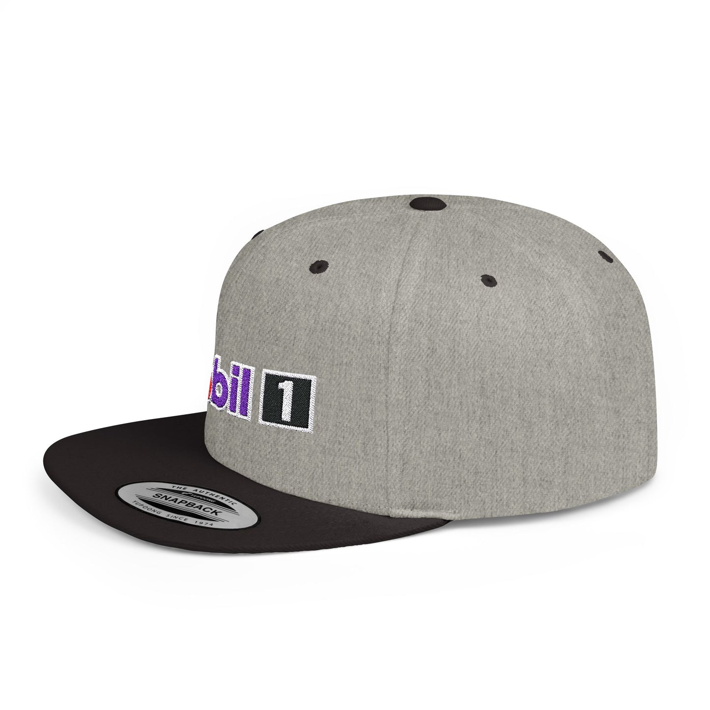 Mobil 1 Flat Bill Snapback – Lightweight, Custom Fit, Premium Quality