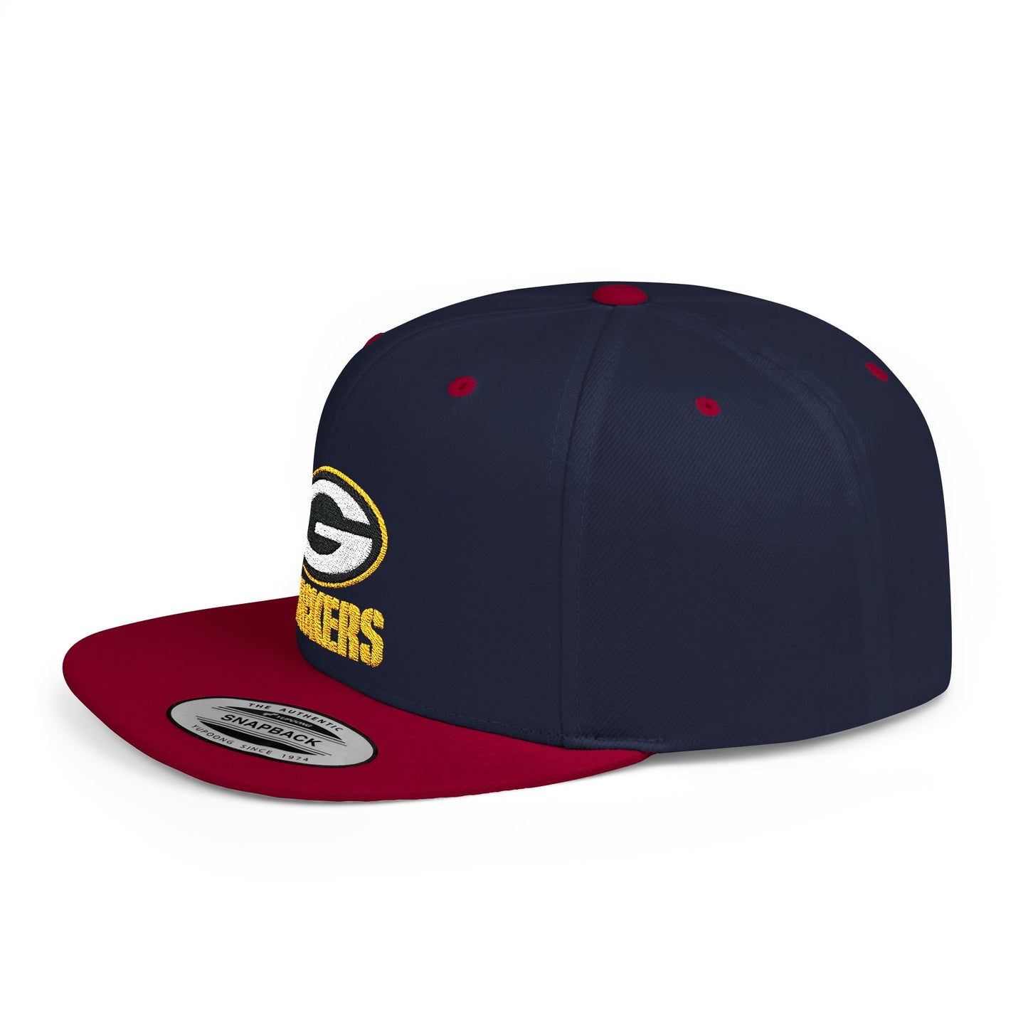 Green Bay Packers Flat Bill Snapback – Lightweight, Custom Fit, Premium Quality