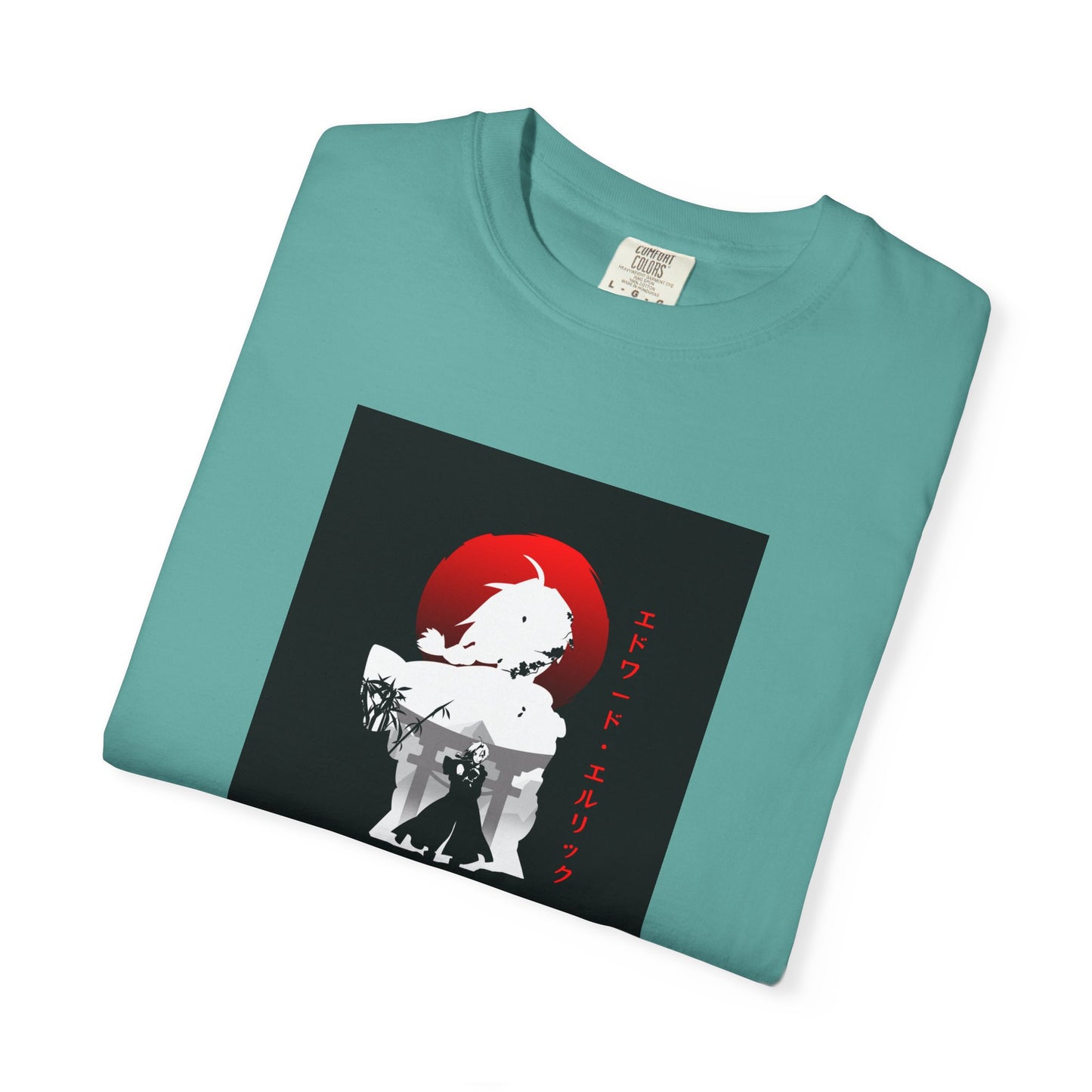 Fullmetal Alchemist Edward Eric Garment-Dyed T-Shirt – Premium Cotton Tee for Customization