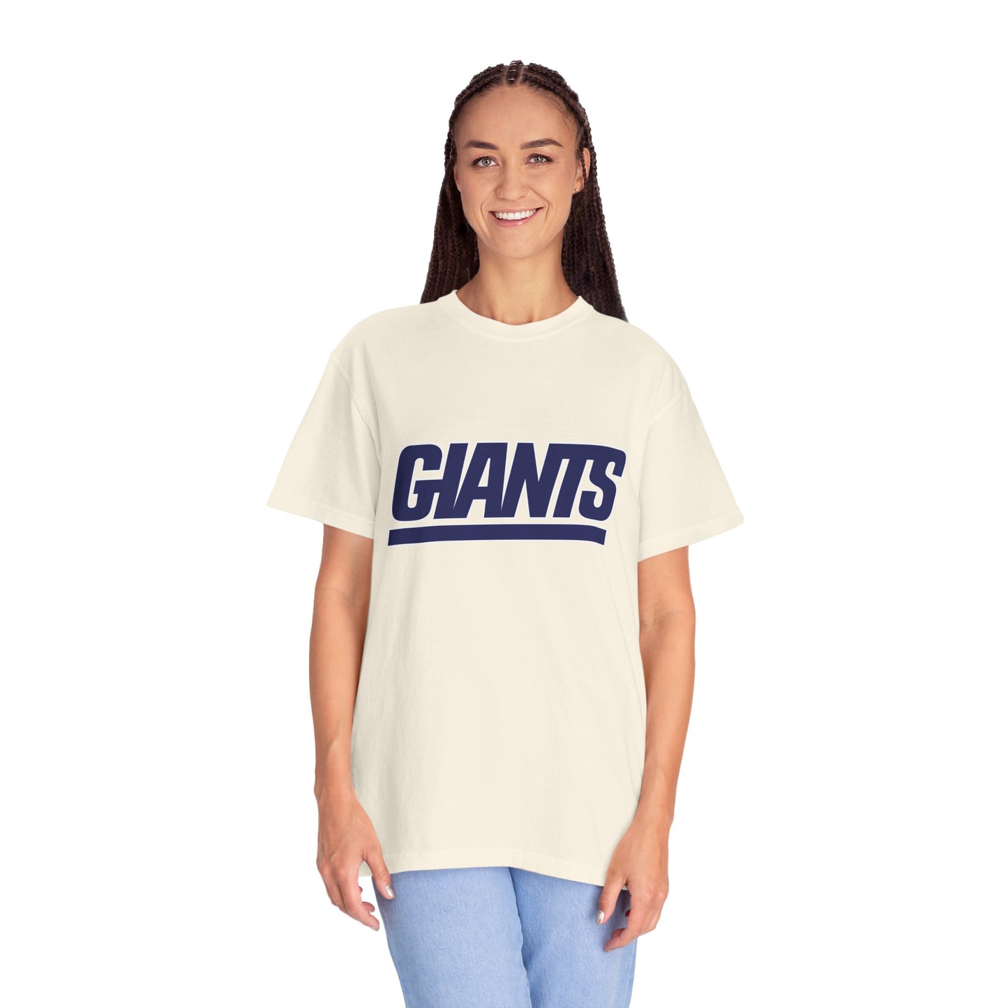 New York Giants Gear Garment-Dyed T-Shirt – Premium Cotton Tee for Customization