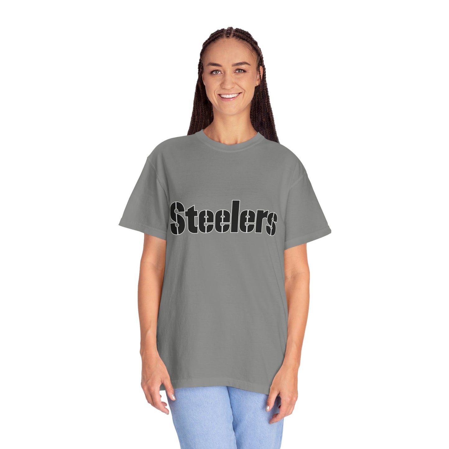 Pittsburgh Steelers Football Fan Garment-Dyed T-Shirt – Premium Cotton Tee for Customization