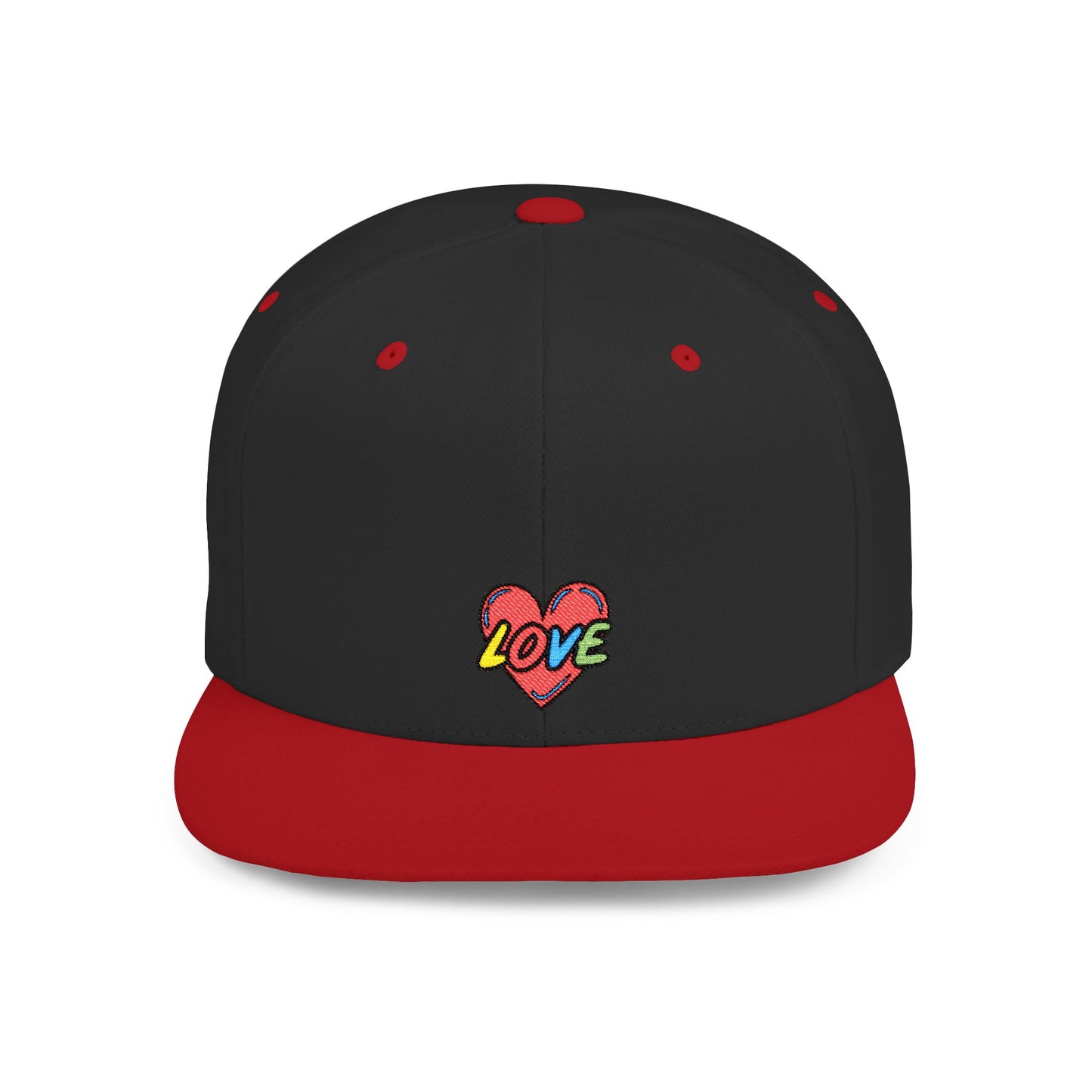 Icons Embroidered Love 2 Flat Bill Snapback – Lightweight, Custom Fit, Premium Quality