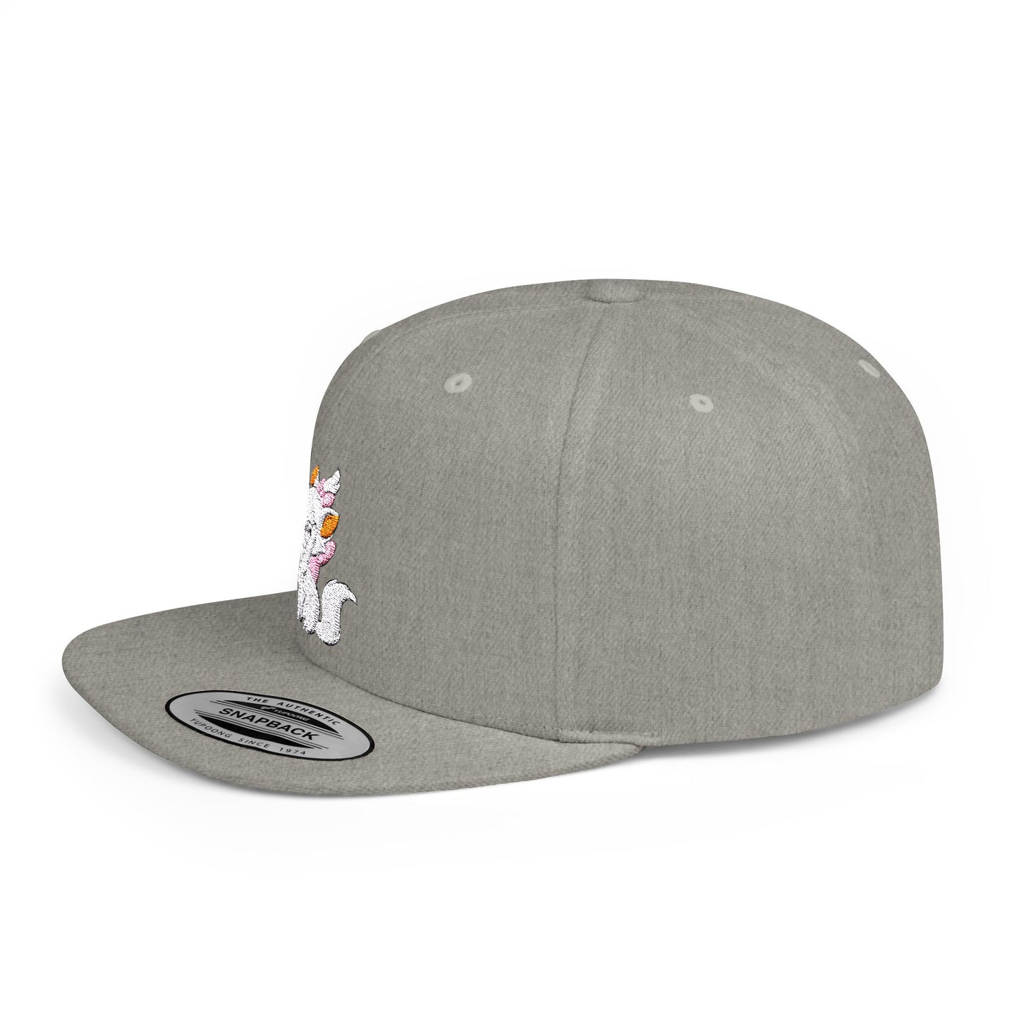 Marie The Cat Flat Bill Snapback – Lightweight, Custom Fit, Premium Quality