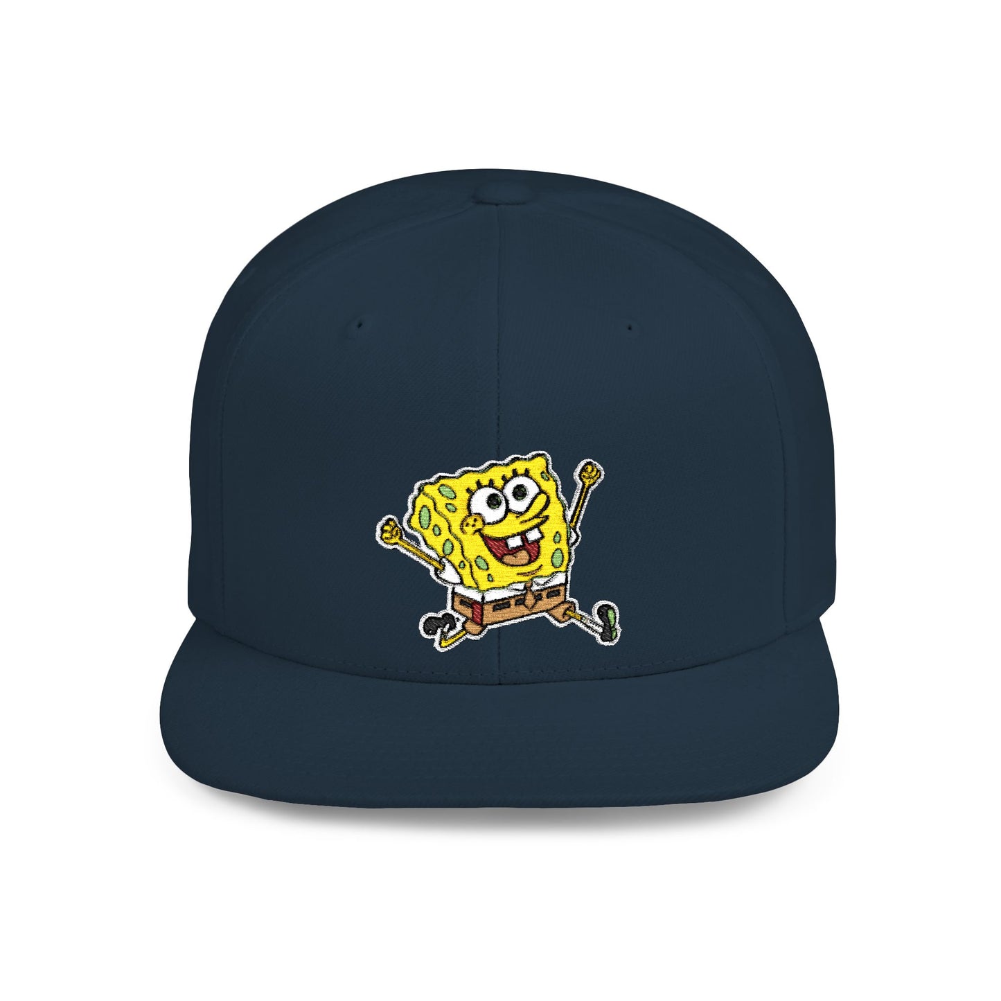 SpongeBob SquarePants Himself Flat Bill Snapback – Lightweight, Custom Fit, Premium Quality