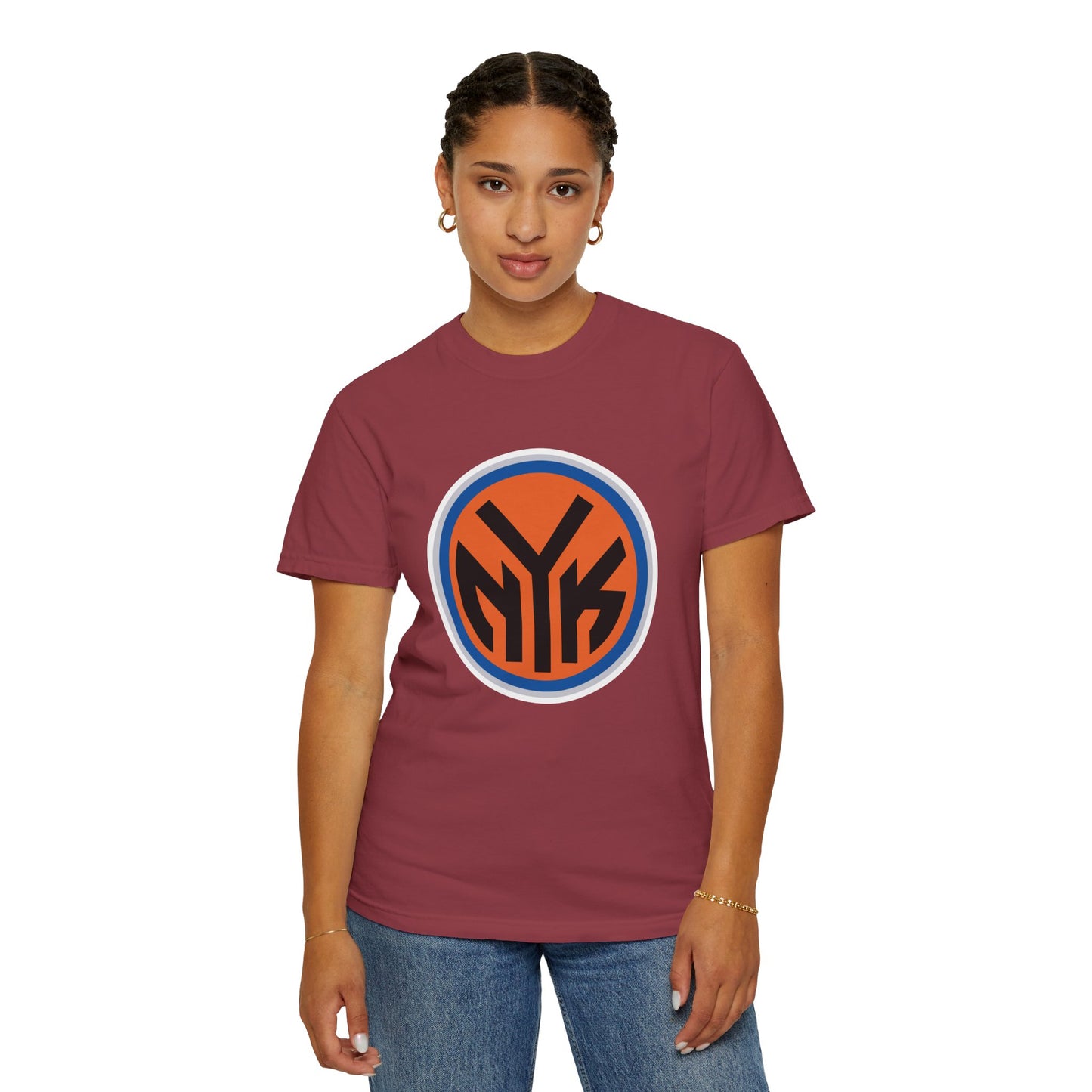 New York Knicks Basketball Fanatics Garment-Dyed T-Shirt – Premium Cotton Tee for Customization