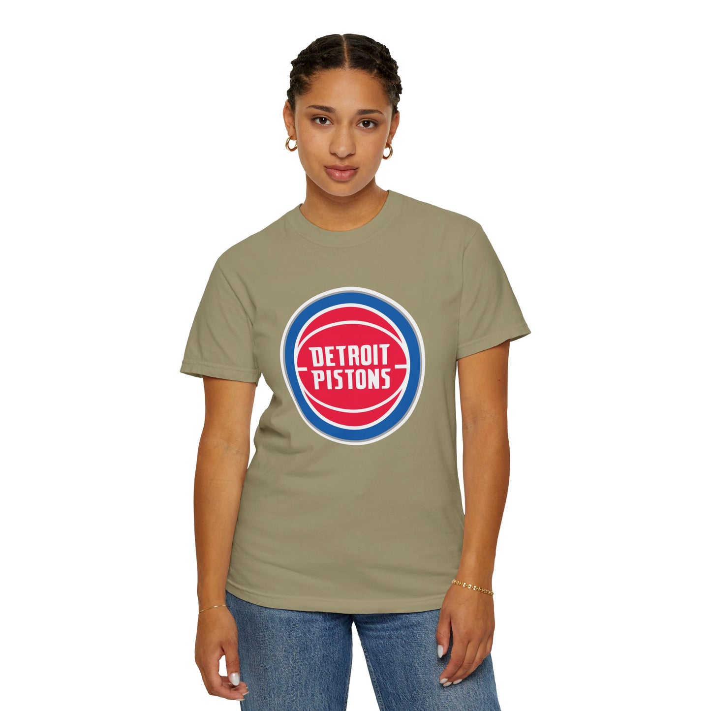 Detroit Pistons Built Different Garment-Dyed T-Shirt – Premium Cotton Tee for Customization