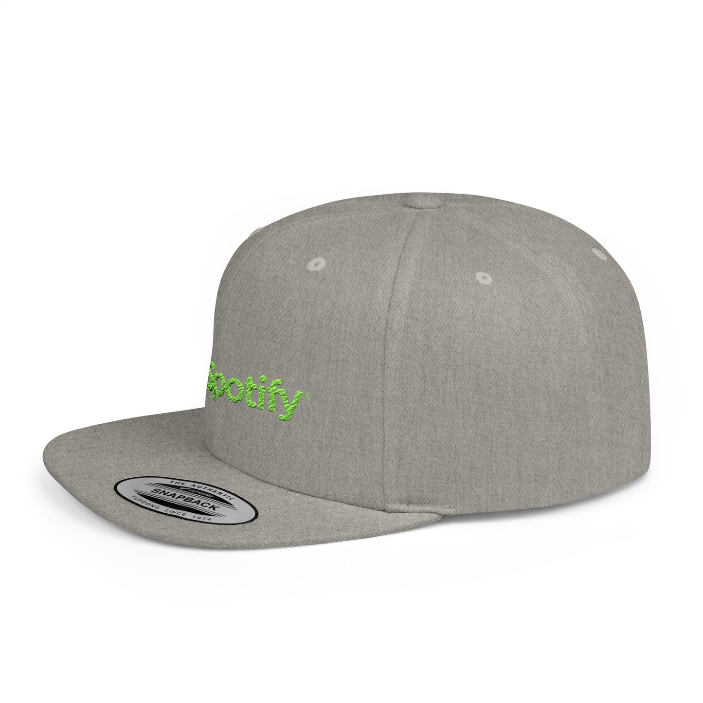 Spotify Flat Bill Snapback – Lightweight, Custom Fit, Premium Quality