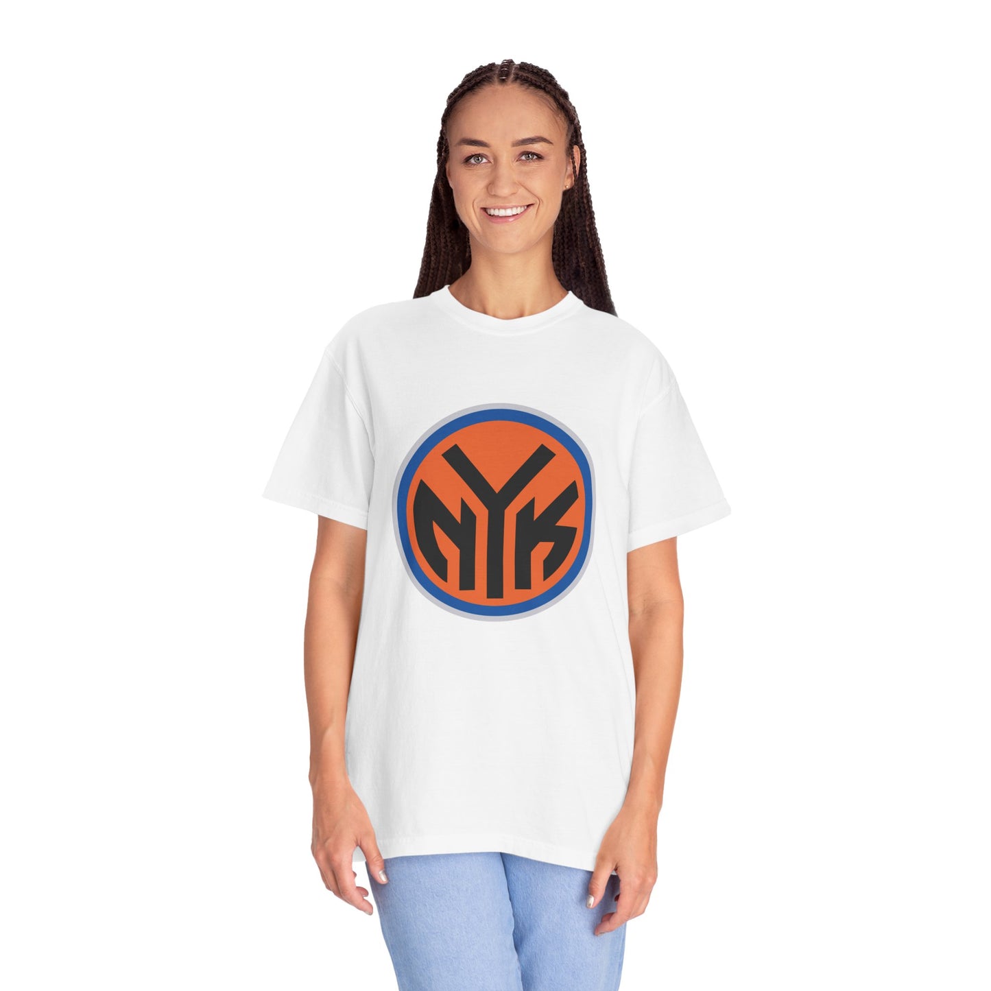 New York Knicks Basketball Fanatics Garment-Dyed T-Shirt – Premium Cotton Tee for Customization