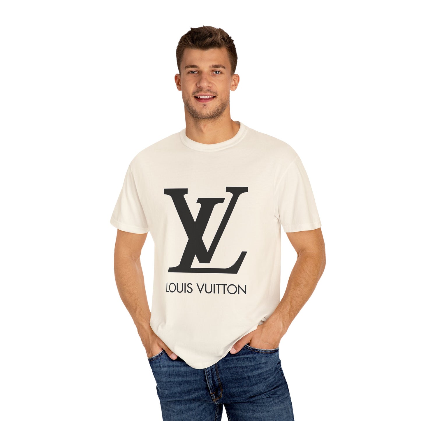 Louis Vuitton Garment-Dyed T-Shirt – Premium Cotton Tee for Customization