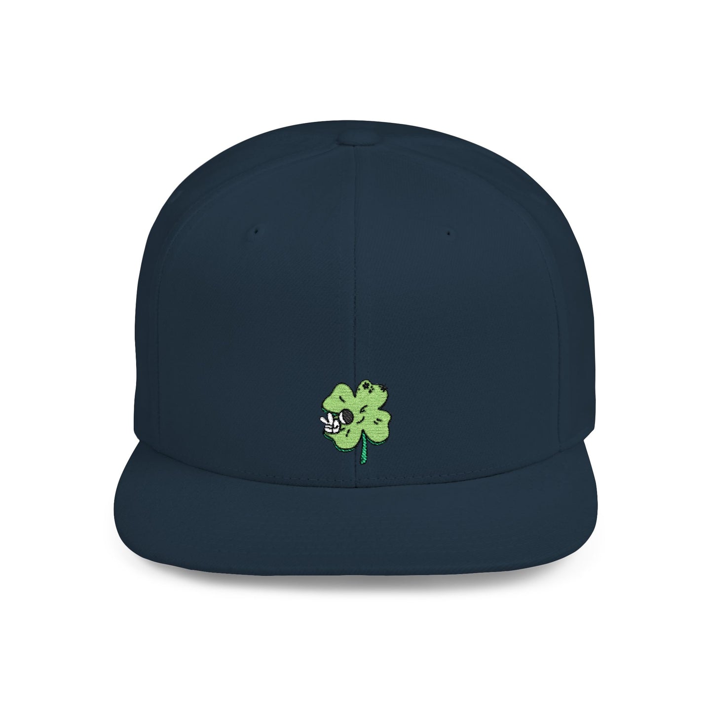 Icons Embroidered Cute Leaf On Cat Flat Bill Snapback – Lightweight, Custom Fit, Premium Quality