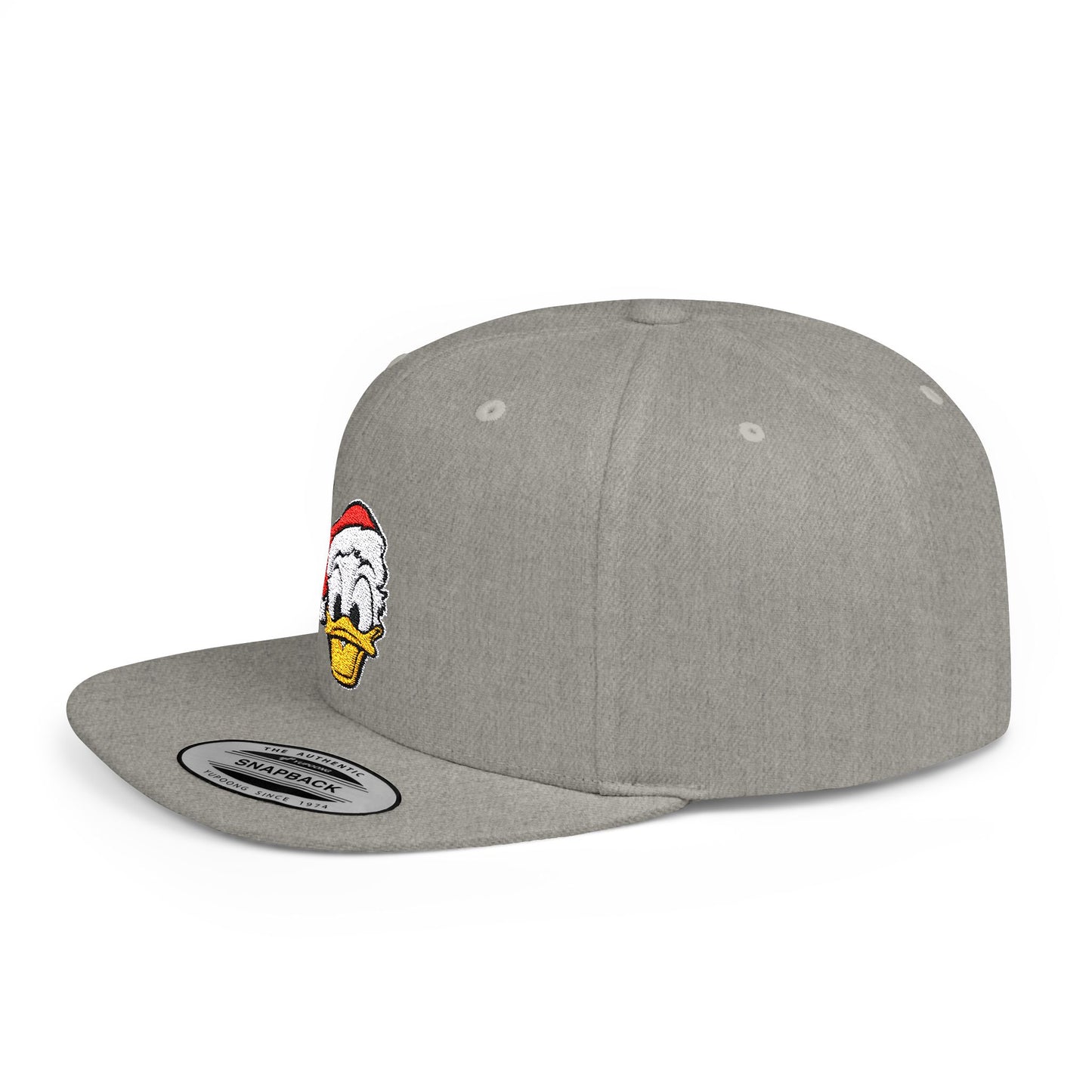 Donald Duck Santa Flat Bill Snapback – Lightweight, Custom Fit, Premium Quality