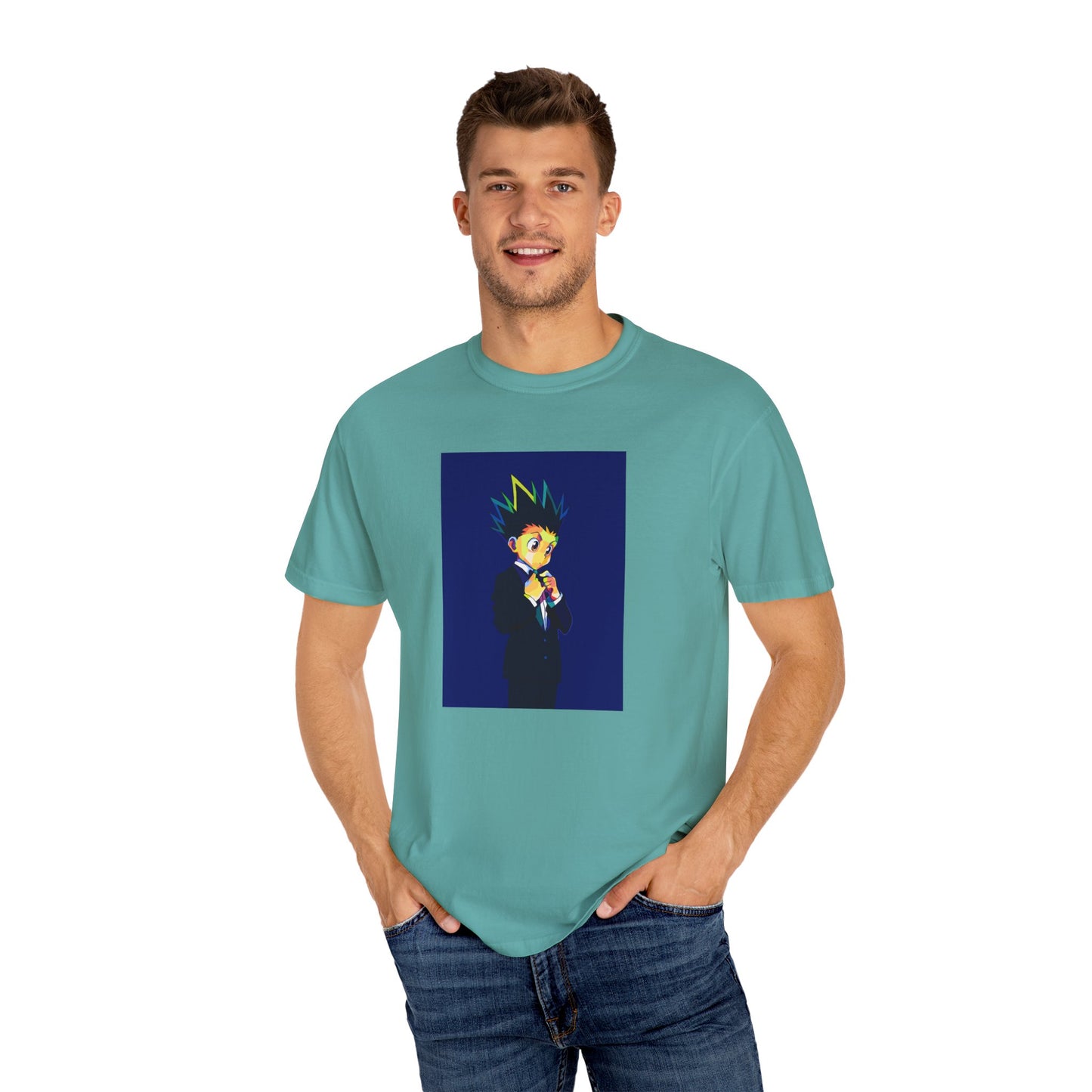 Hunter x Hunter Gon Freecss Cute anime Garment-Dyed T-Shirt – Premium Cotton Tee for Customization