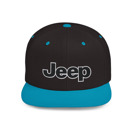 Jeep Flat Bill Snapback – Lightweight, Custom Fit, Premium Quality