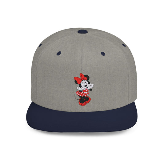 Minnie Mouse Cute Disney Flat Bill Snapback – Lightweight, Custom Fit, Premium Quality