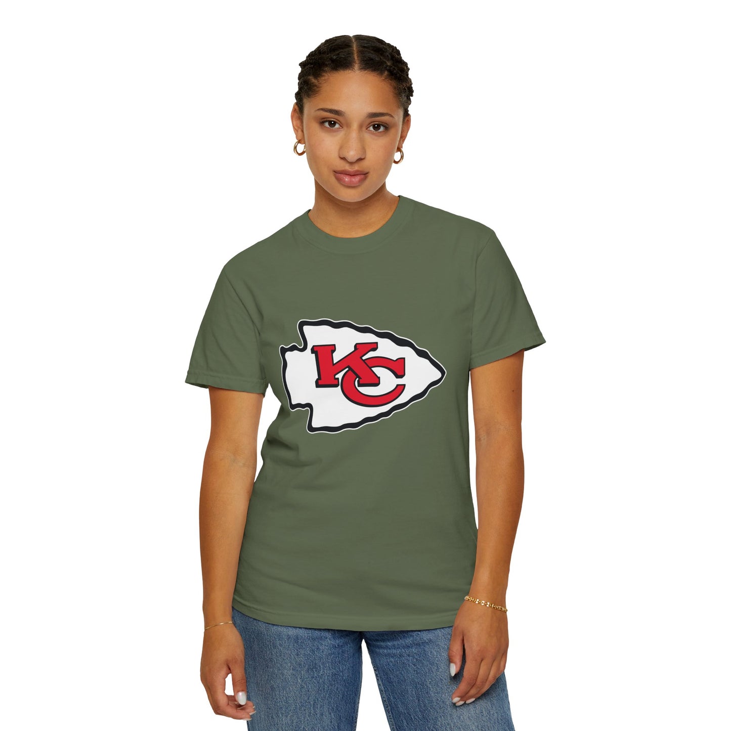 Kansas City Chiefs Collectibles Garment-Dyed T-Shirt – Premium Cotton Tee for Customization