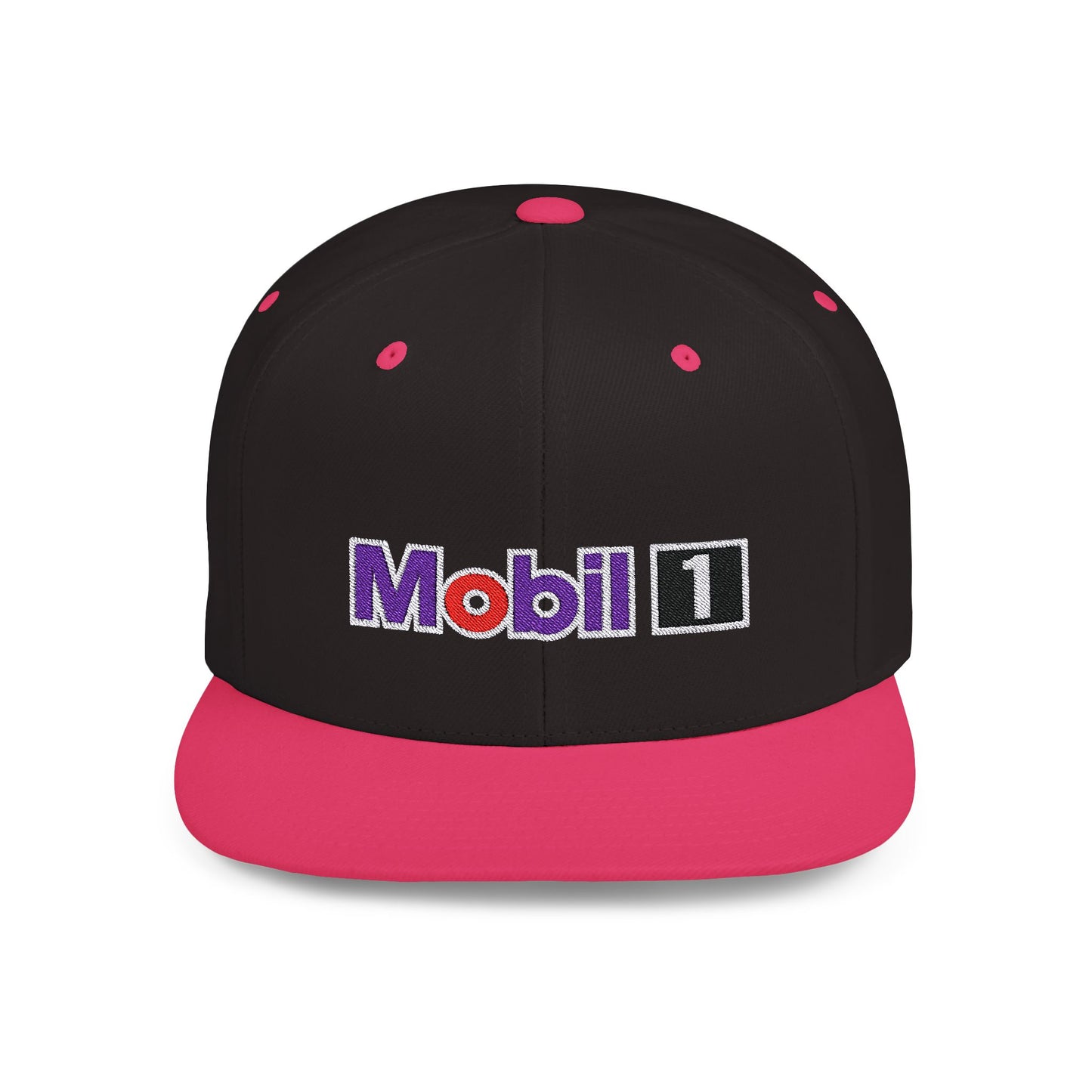 Mobil 1 Flat Bill Snapback – Lightweight, Custom Fit, Premium Quality