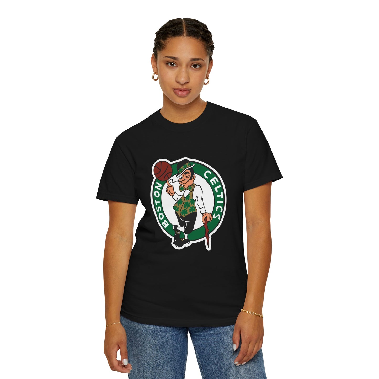 Boston Celtics Street Ball Style Garment-Dyed T-Shirt – Premium Cotton Tee for Customization