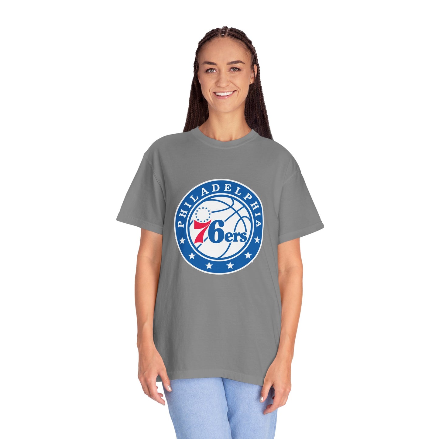 Philadelphia 76ers Basketball Life Garment-Dyed T-Shirt – Premium Cotton Tee for Customization