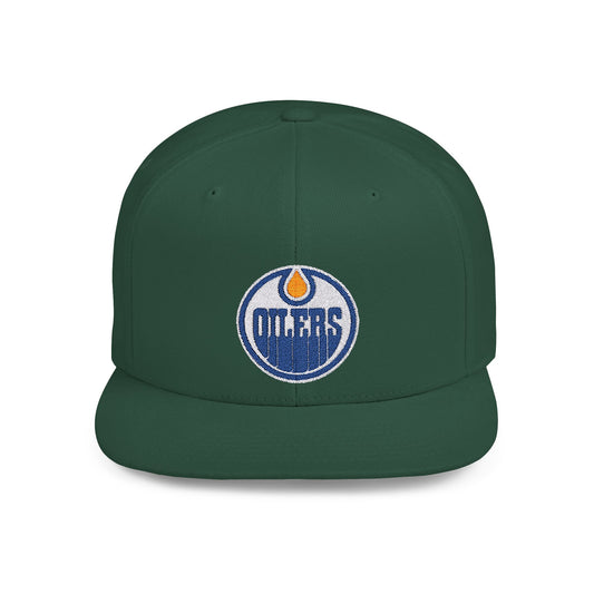 Edmonton Oilers Flat Bill Snapback – Lightweight, Custom Fit, Premium Quality