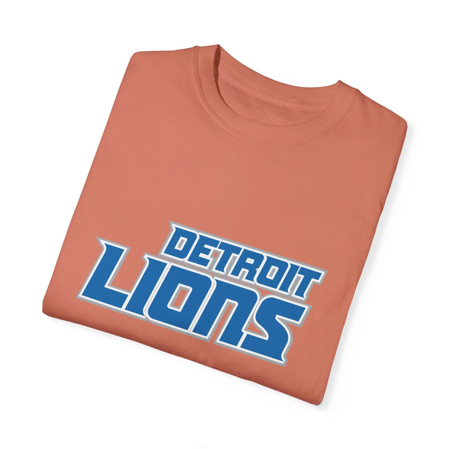 Detroit Lions Merchandise Garment-Dyed T-Shirt – Premium Cotton Tee for Customization