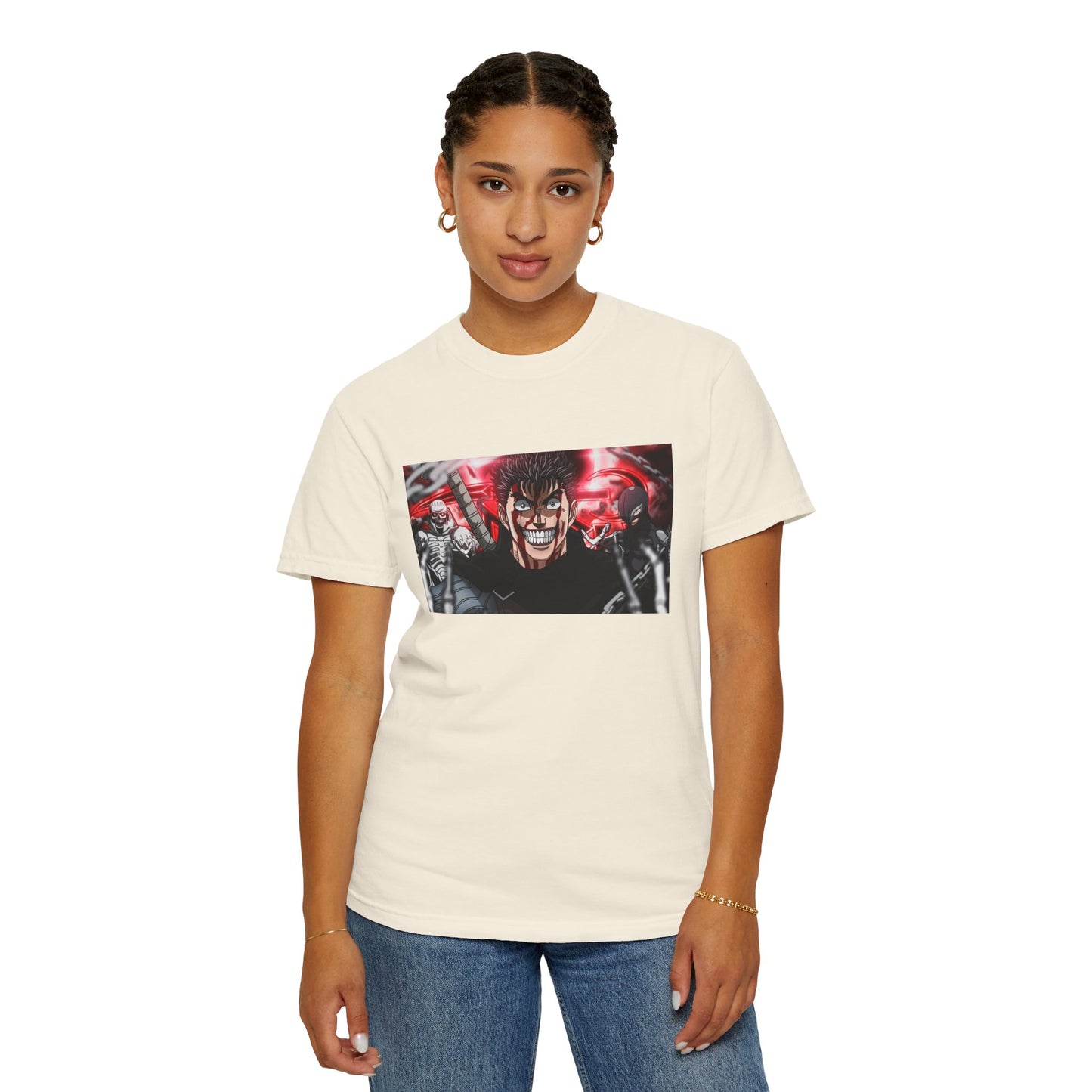Berserk Fan Art Garment-Dyed T-Shirt – Premium Cotton Tee for Customization