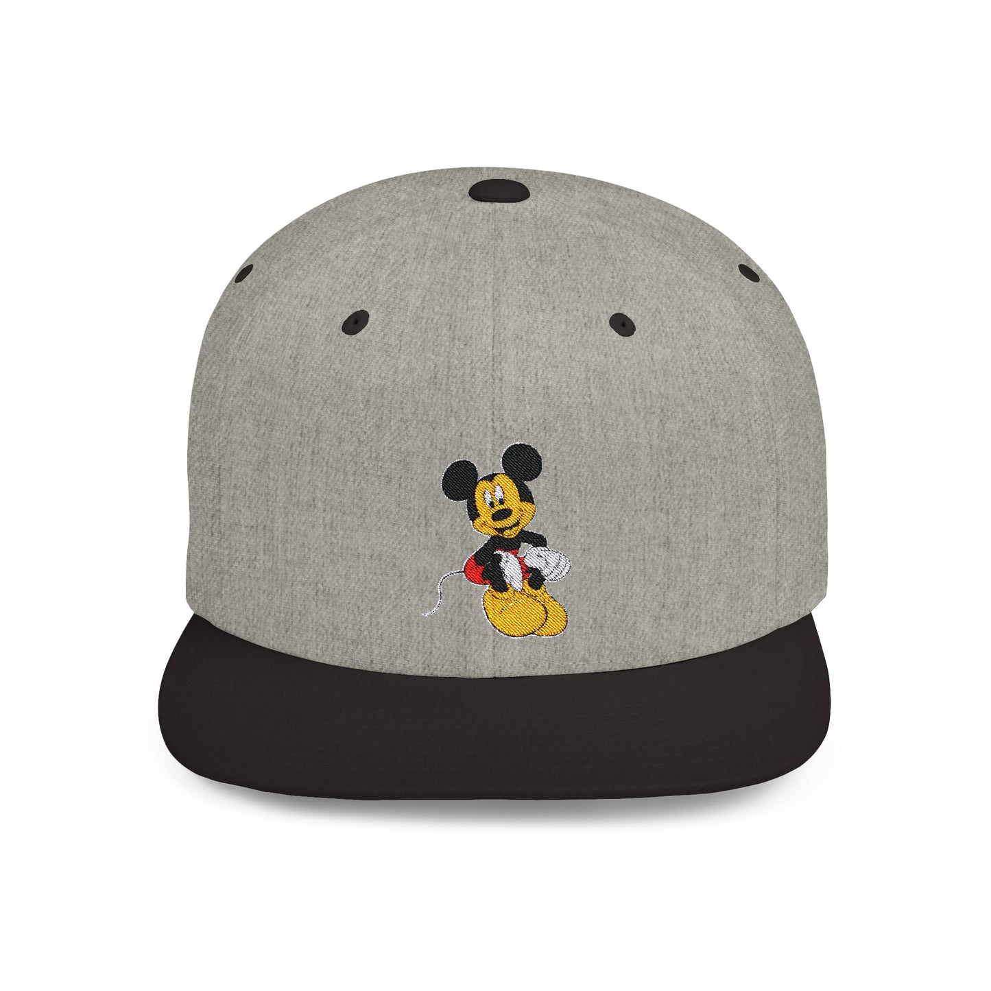 Mickey Mouse Smiling Disney Flat Bill Snapback – Lightweight, Custom Fit, Premium Quality