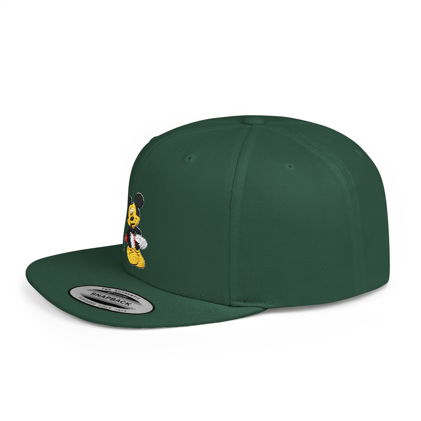 Mickey Mouse Smiling Disney Flat Bill Snapback – Lightweight, Custom Fit, Premium Quality